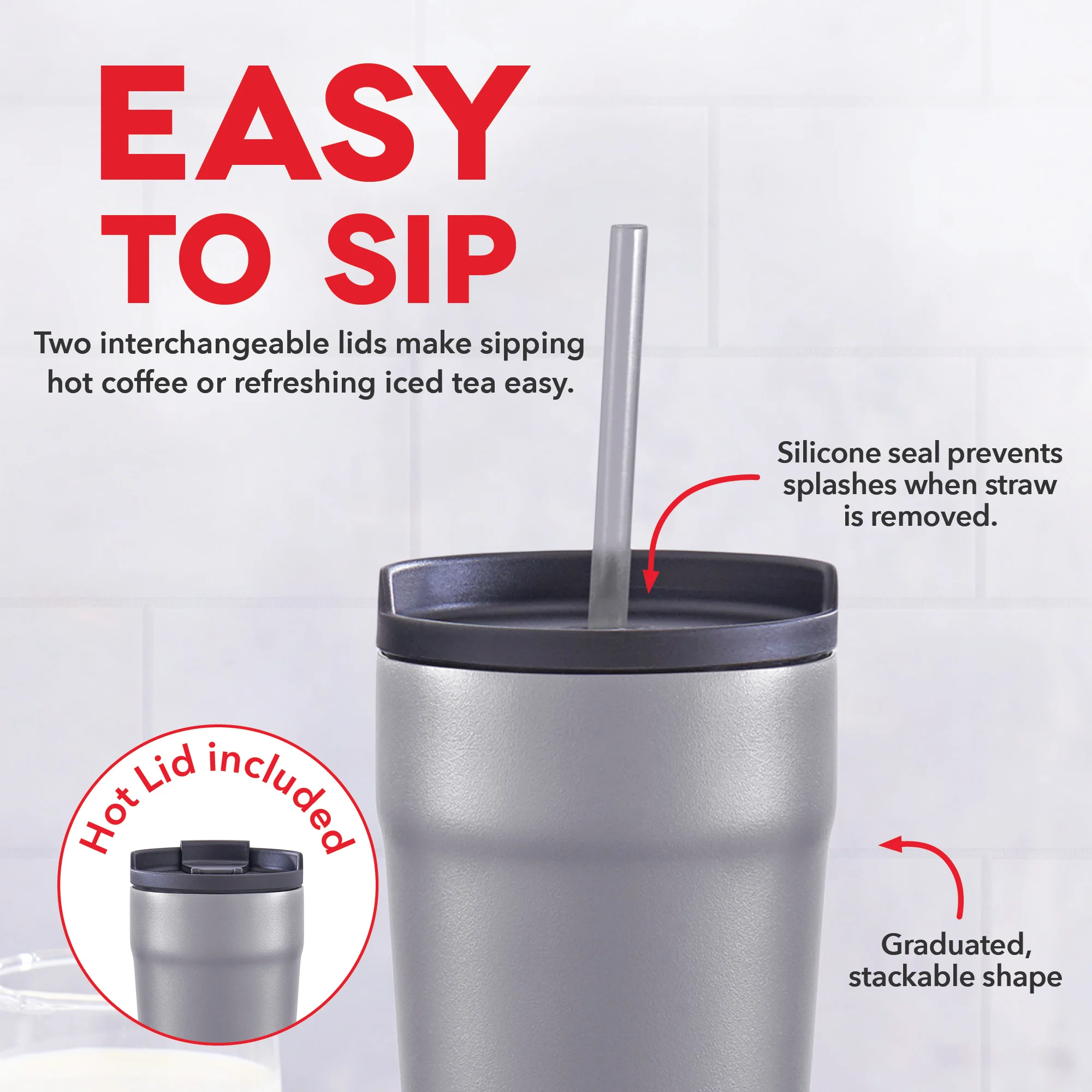 2-in-1 Spill-Proof Insulated Tumbler - Image 8