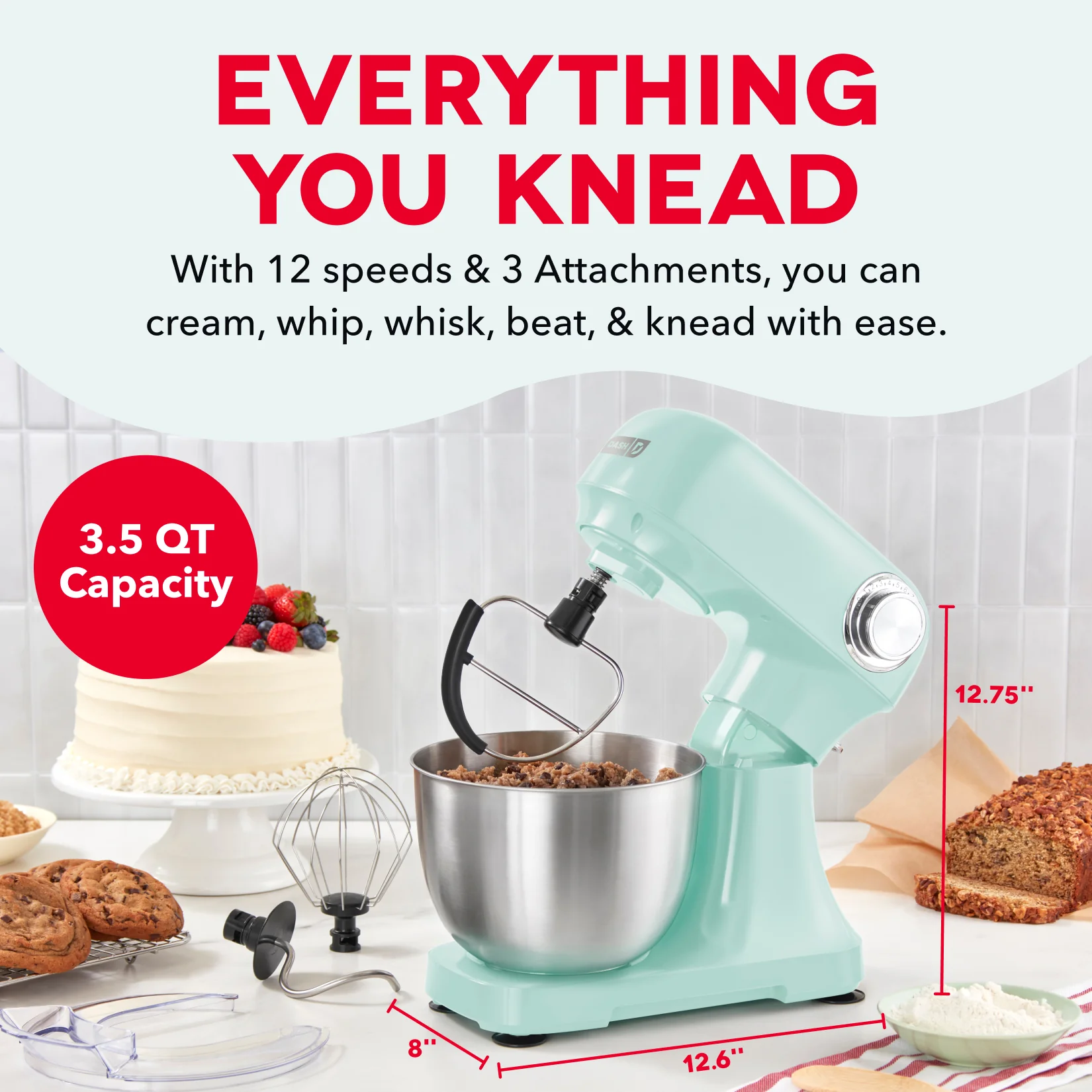 3.5 Qt Tilt Head Stand Mixer - Image 4