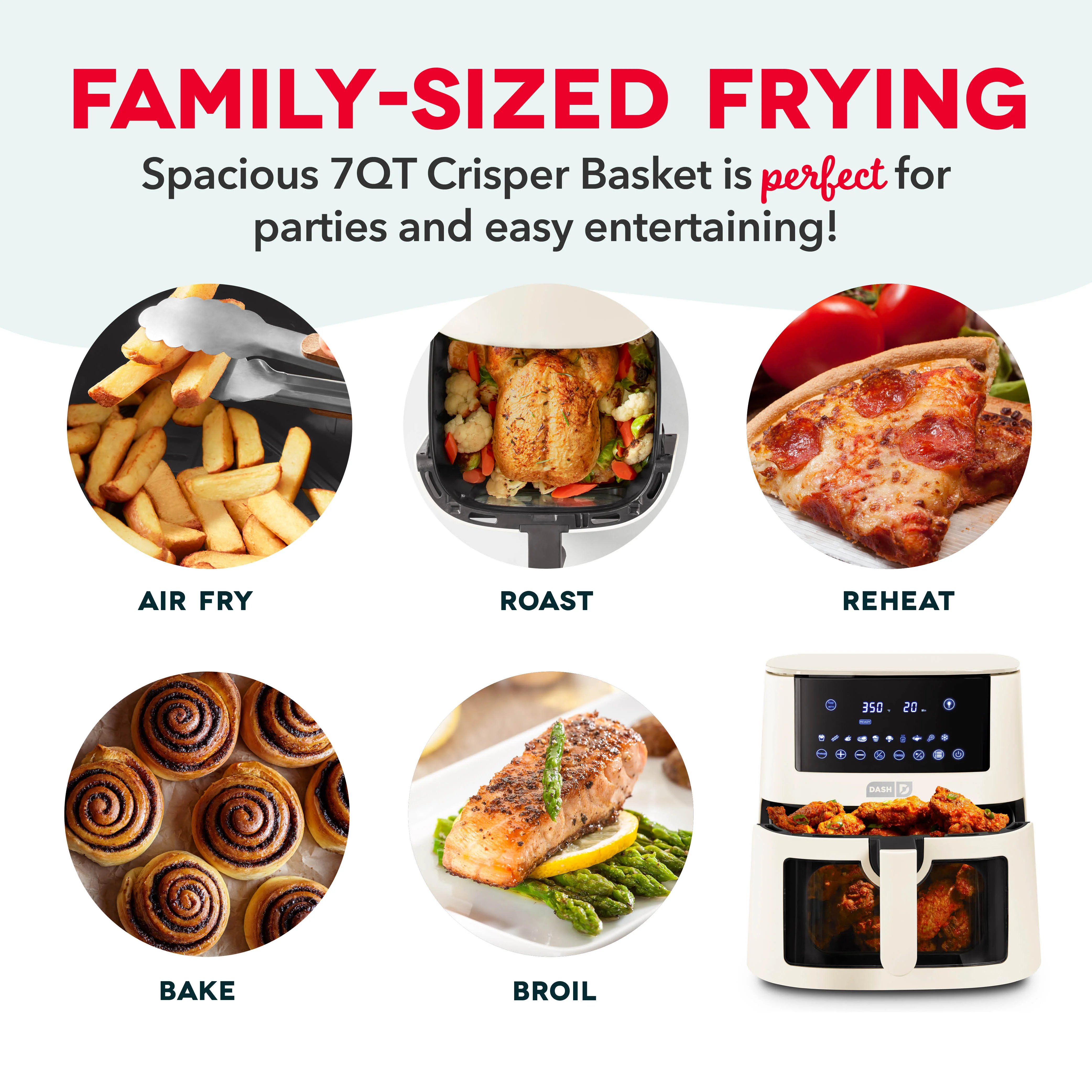 7qt Clear View Digital Air Fryer - Image 13