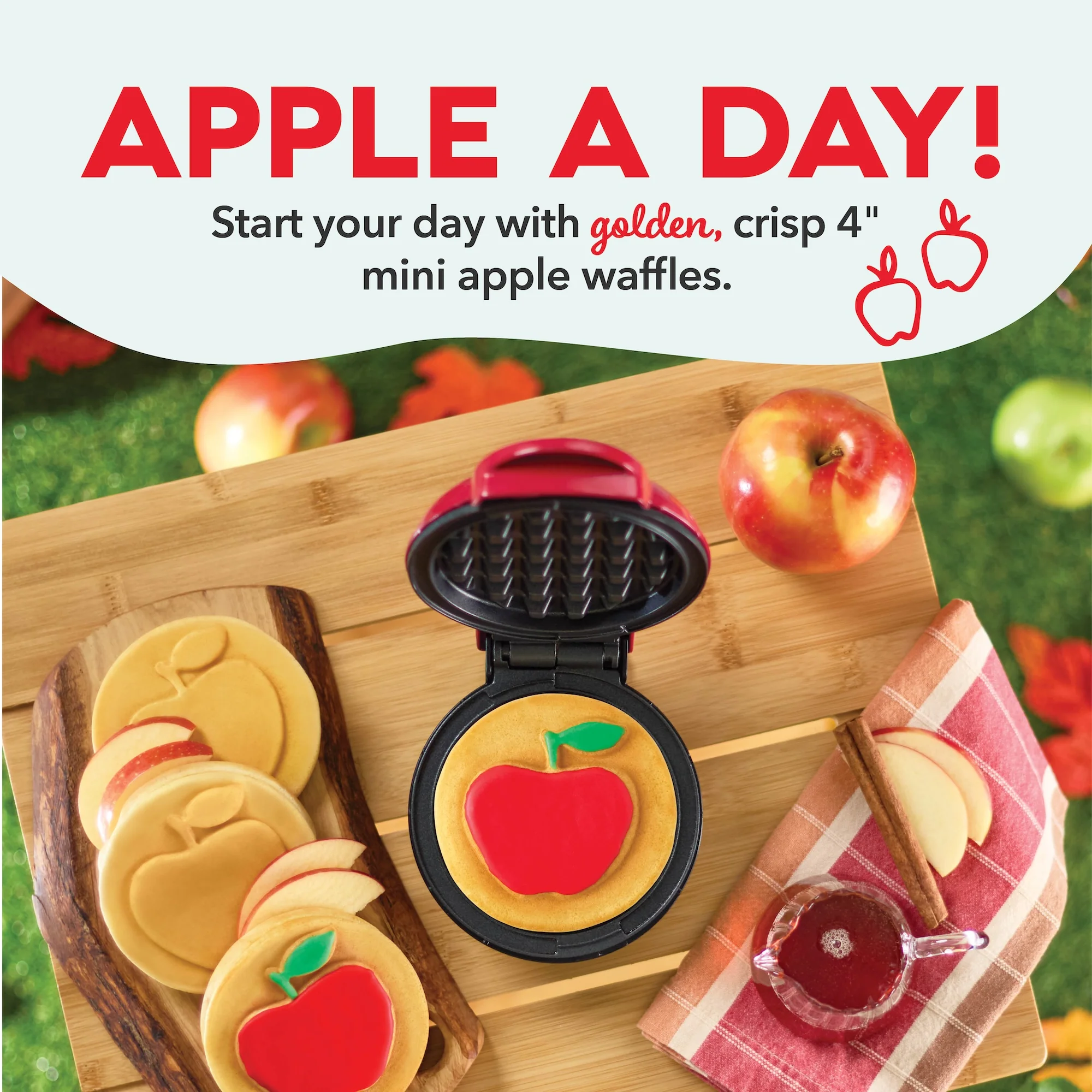 Apple Mini Waffle Maker - Image 2