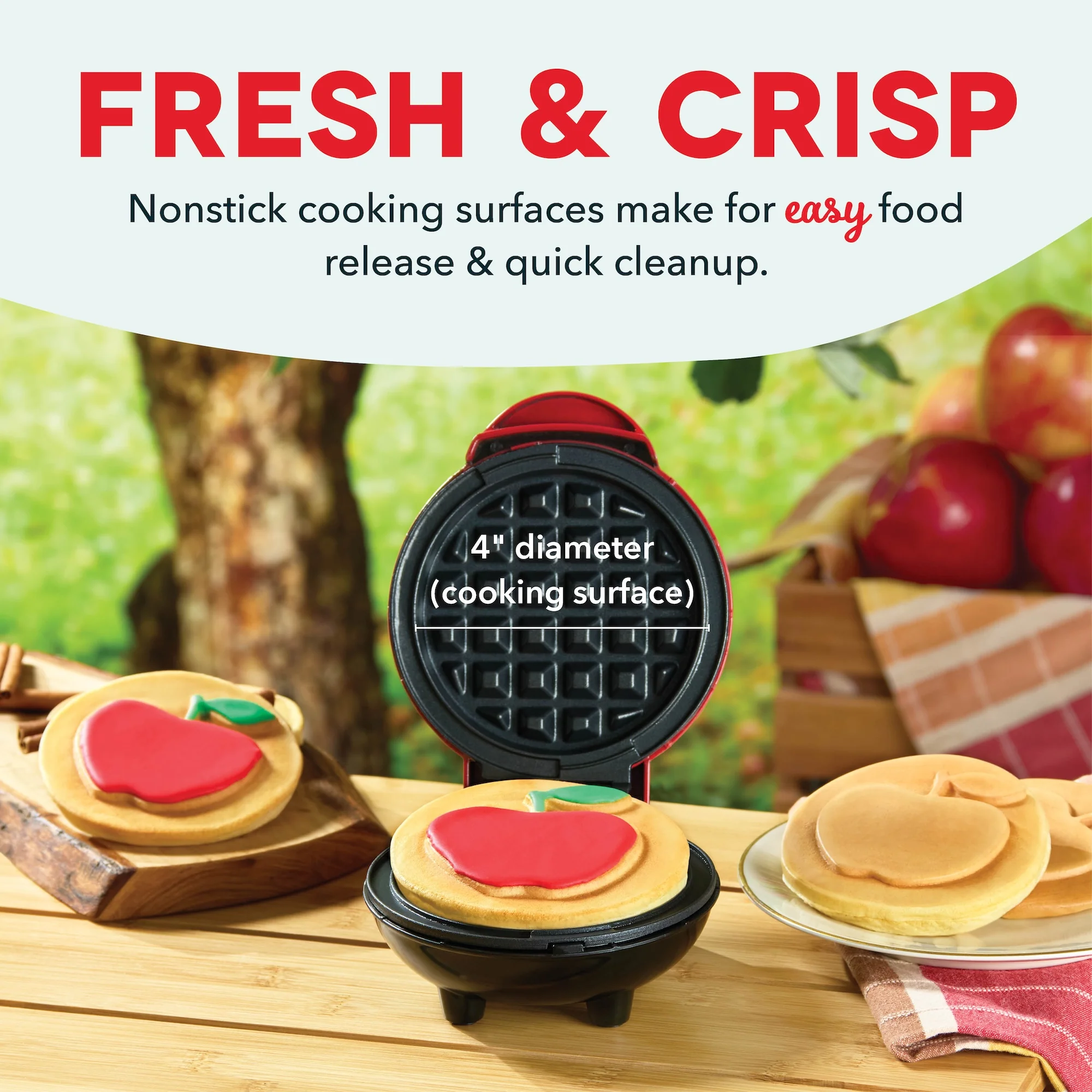 Apple Mini Waffle Maker - Image 4