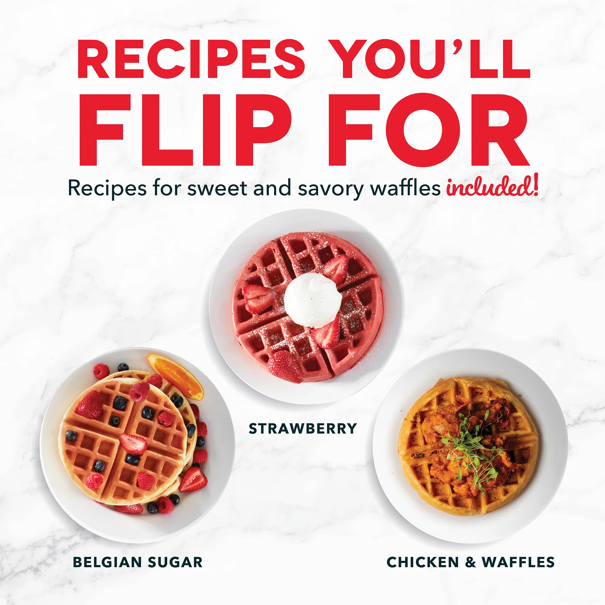 Ceramic Nonstick Flip Belgian Waffle Maker - Image 25