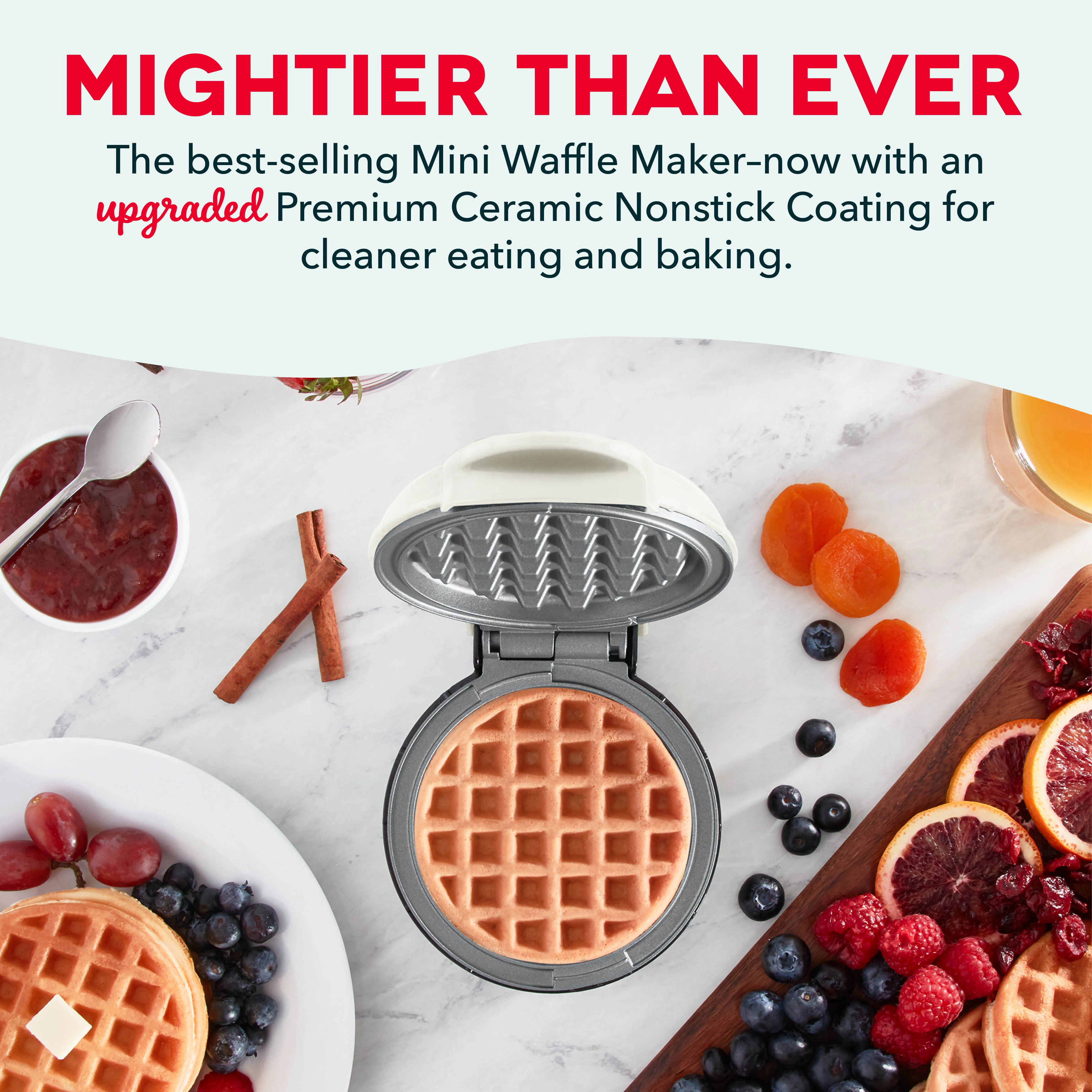 Ceramic Nonstick Mini Waffle Maker - Image 2