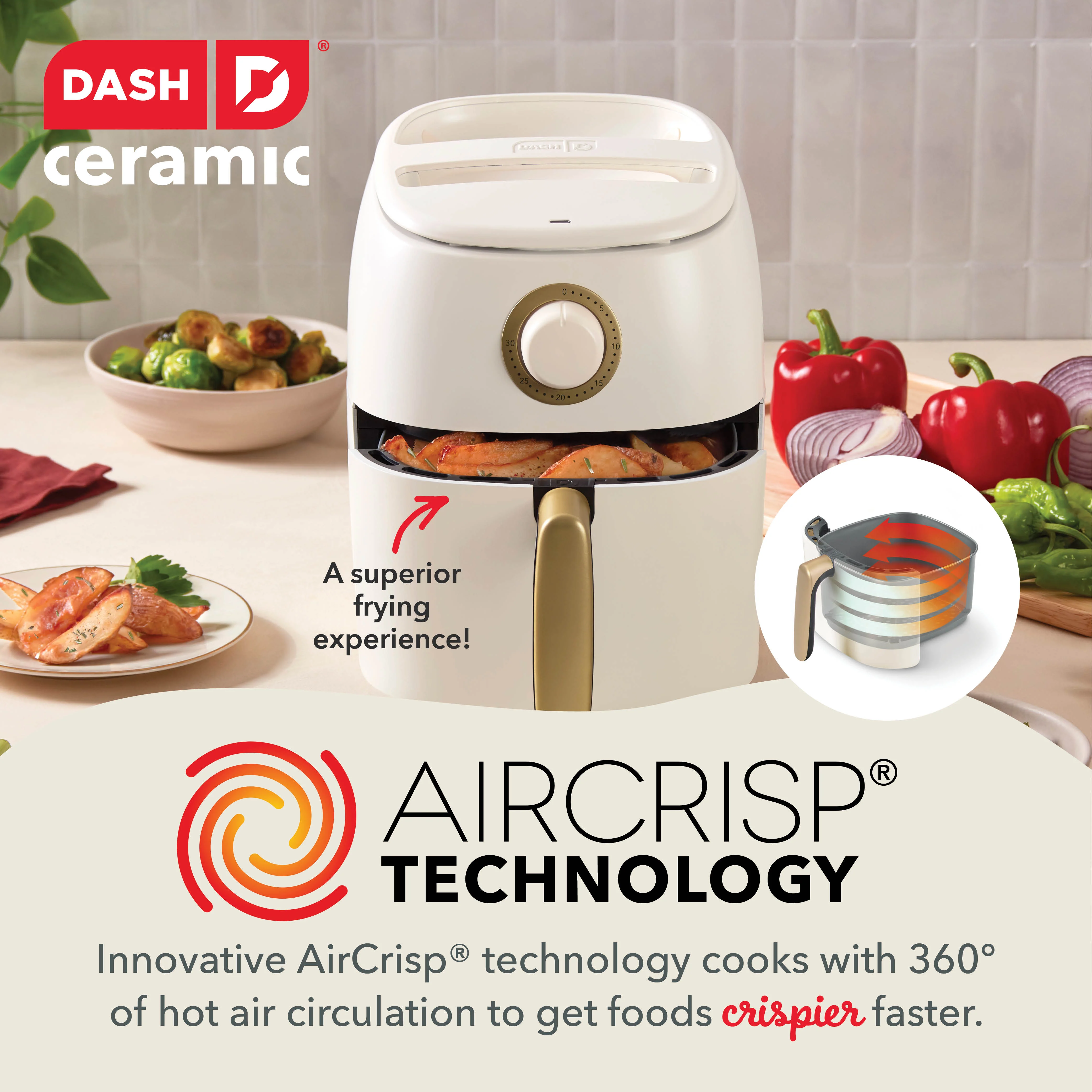 Ceramic Tasti-Crisp Express Air Fryer 2.6QT - Image 3