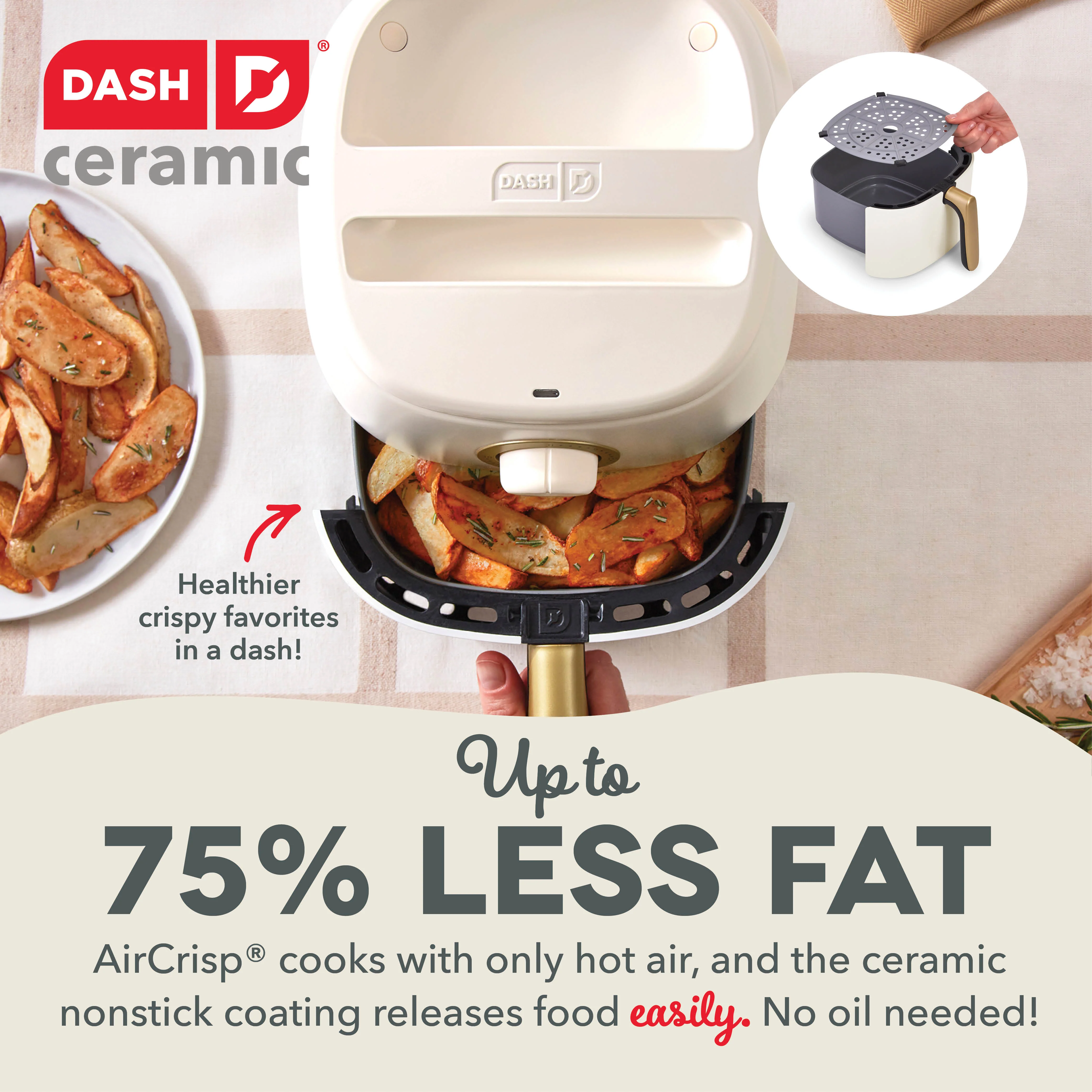 Ceramic Tasti-Crisp Express Air Fryer 2.6QT - Image 4