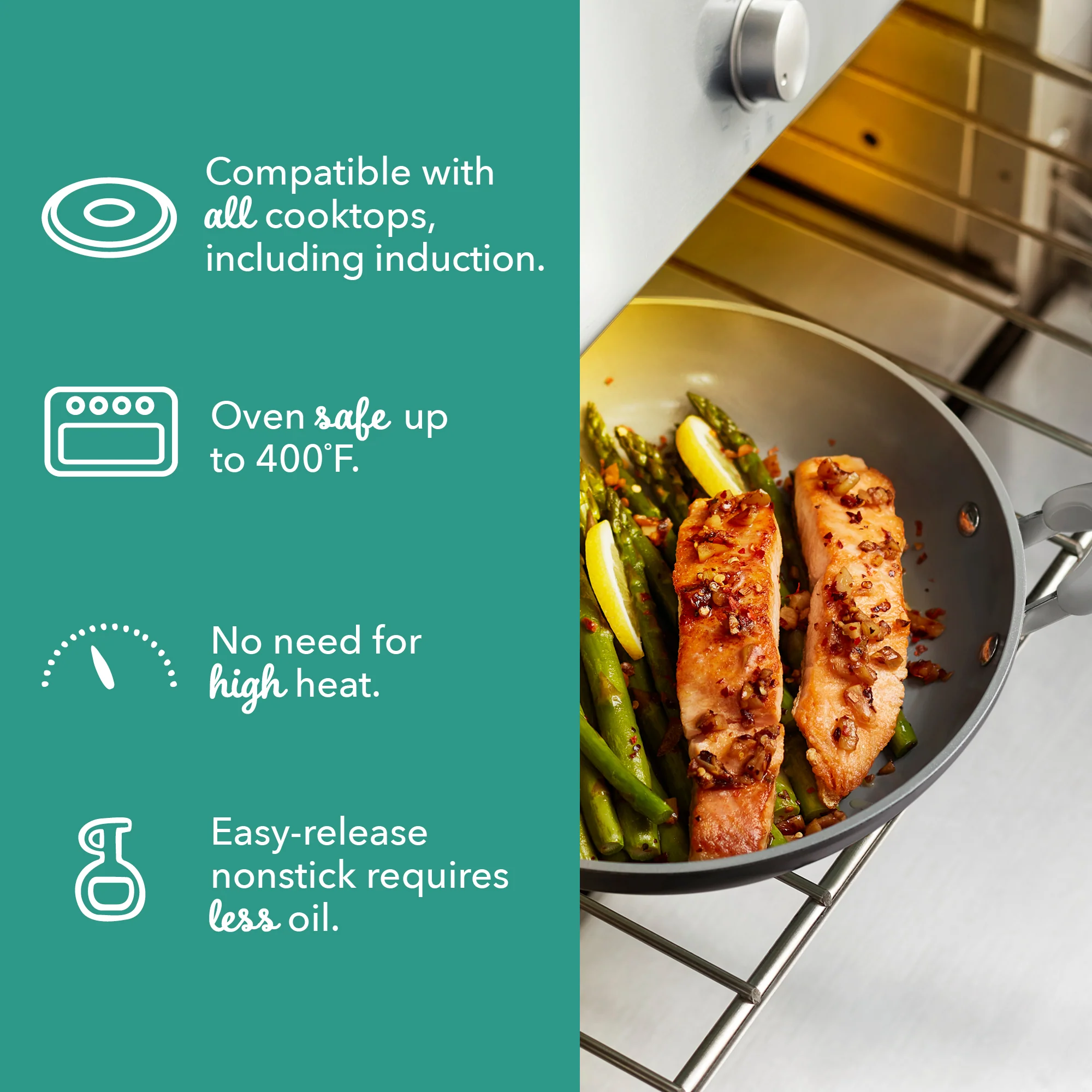 Dash Dream Green Recycled Aluminum 9.5"/11" Fry Pan Set - Image 12