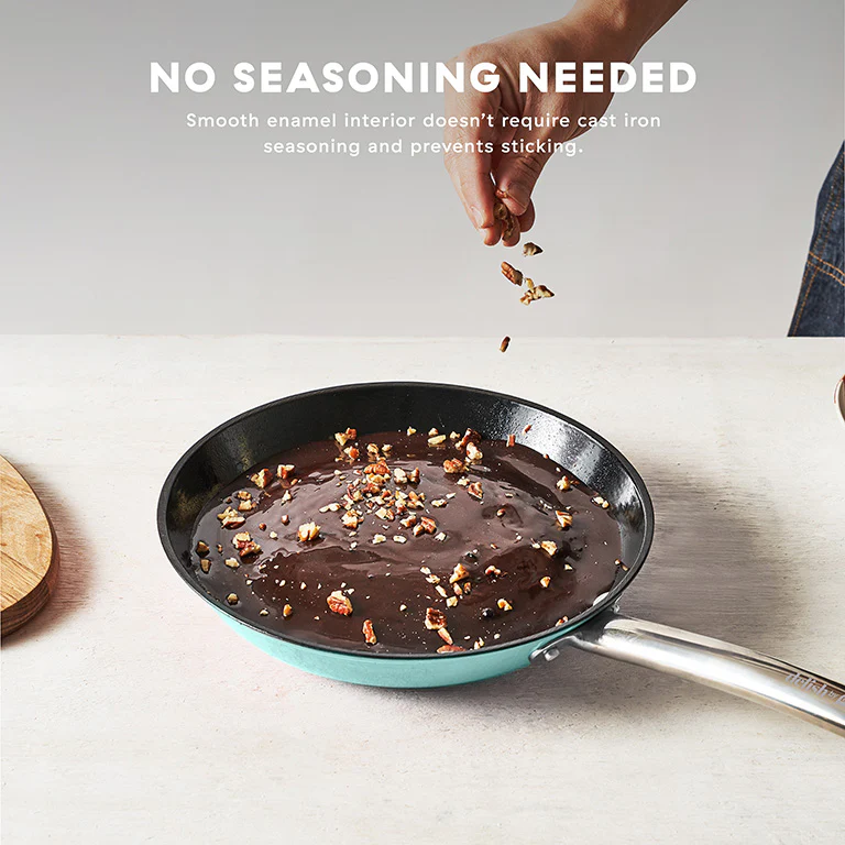 Delish by Dash 10" Lightweight Cast Iron Skillet - Image 3