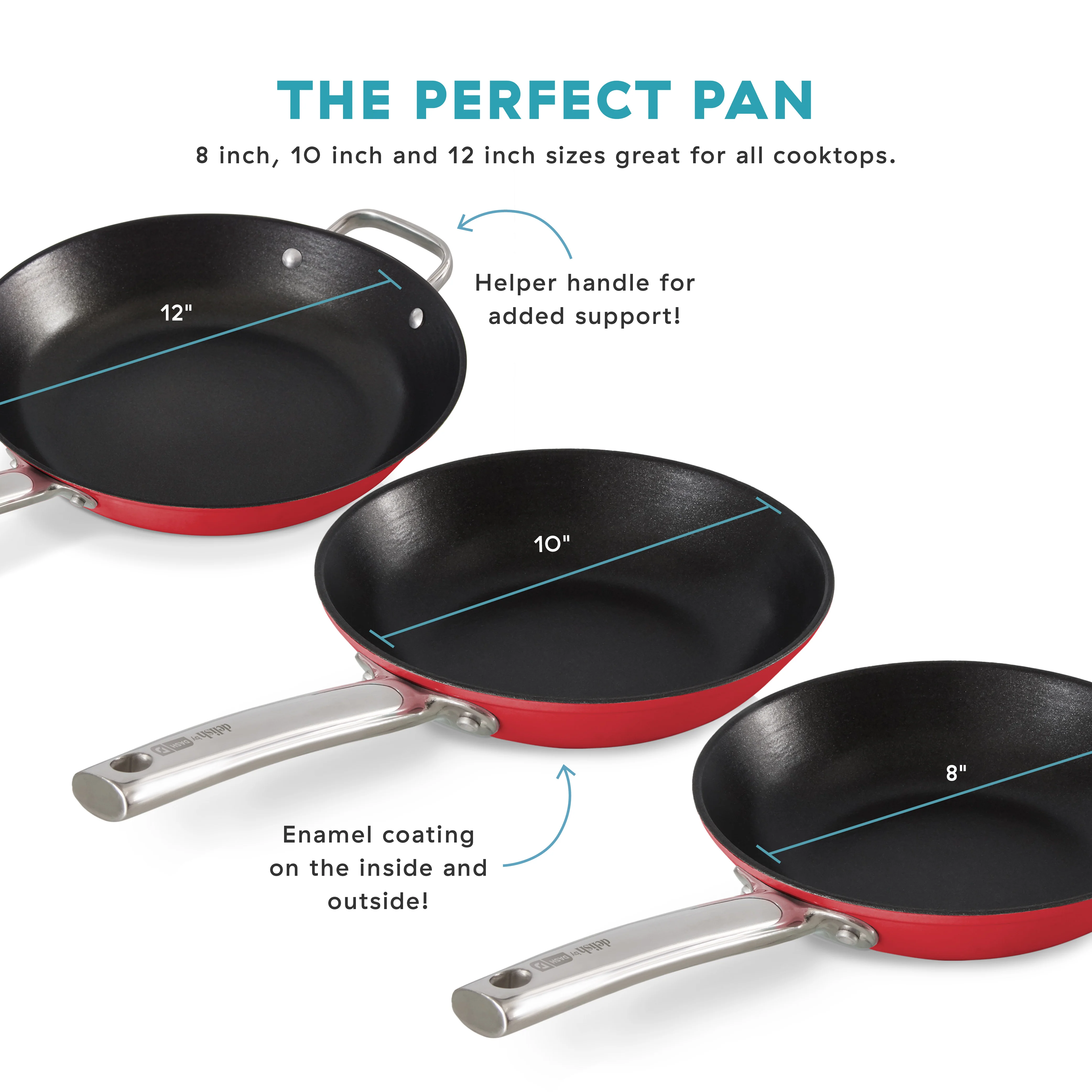 Delish by Dash 12" Lightweight Cast Iron Skillet - Image 17