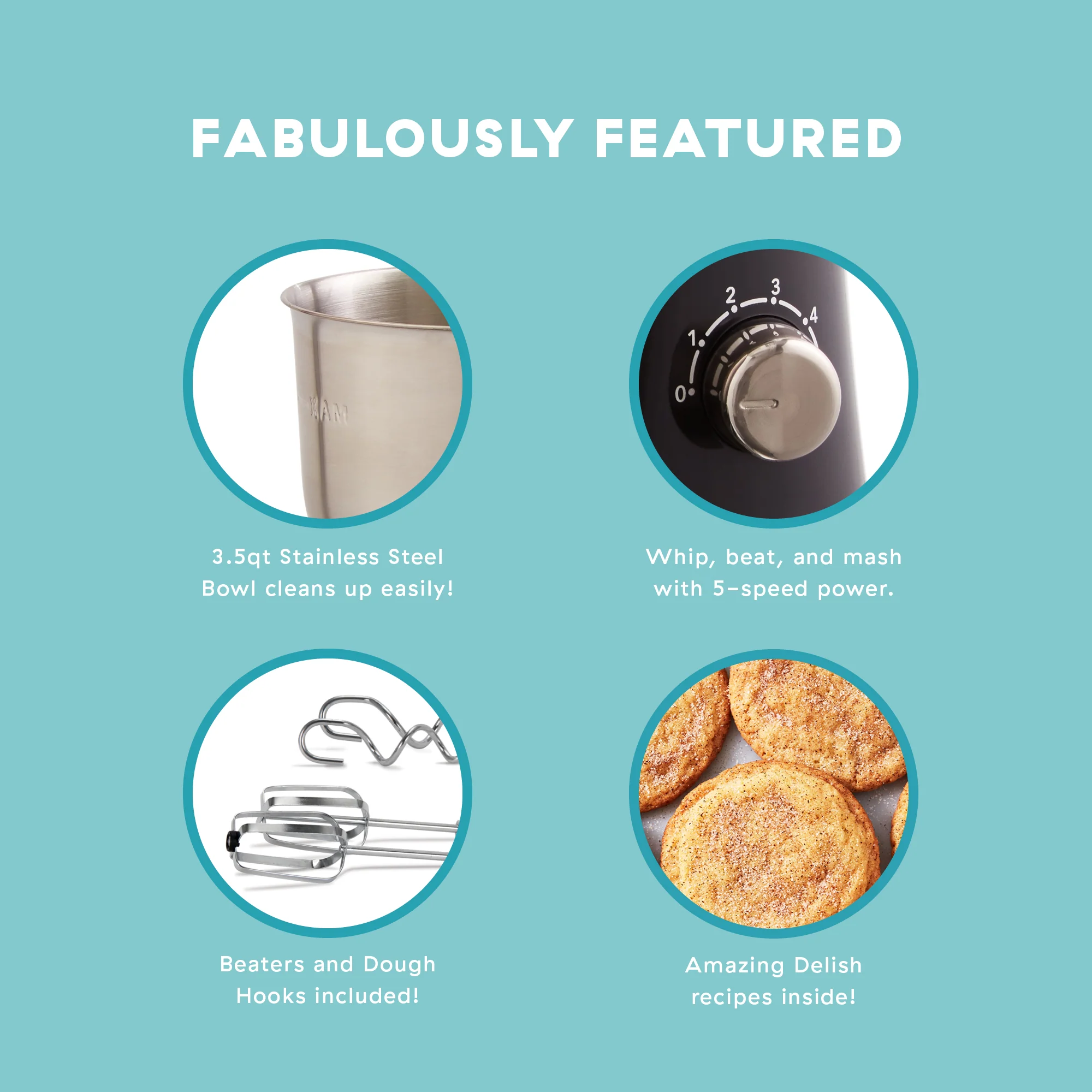 Delish by Dash Stand Mixer - Image 10