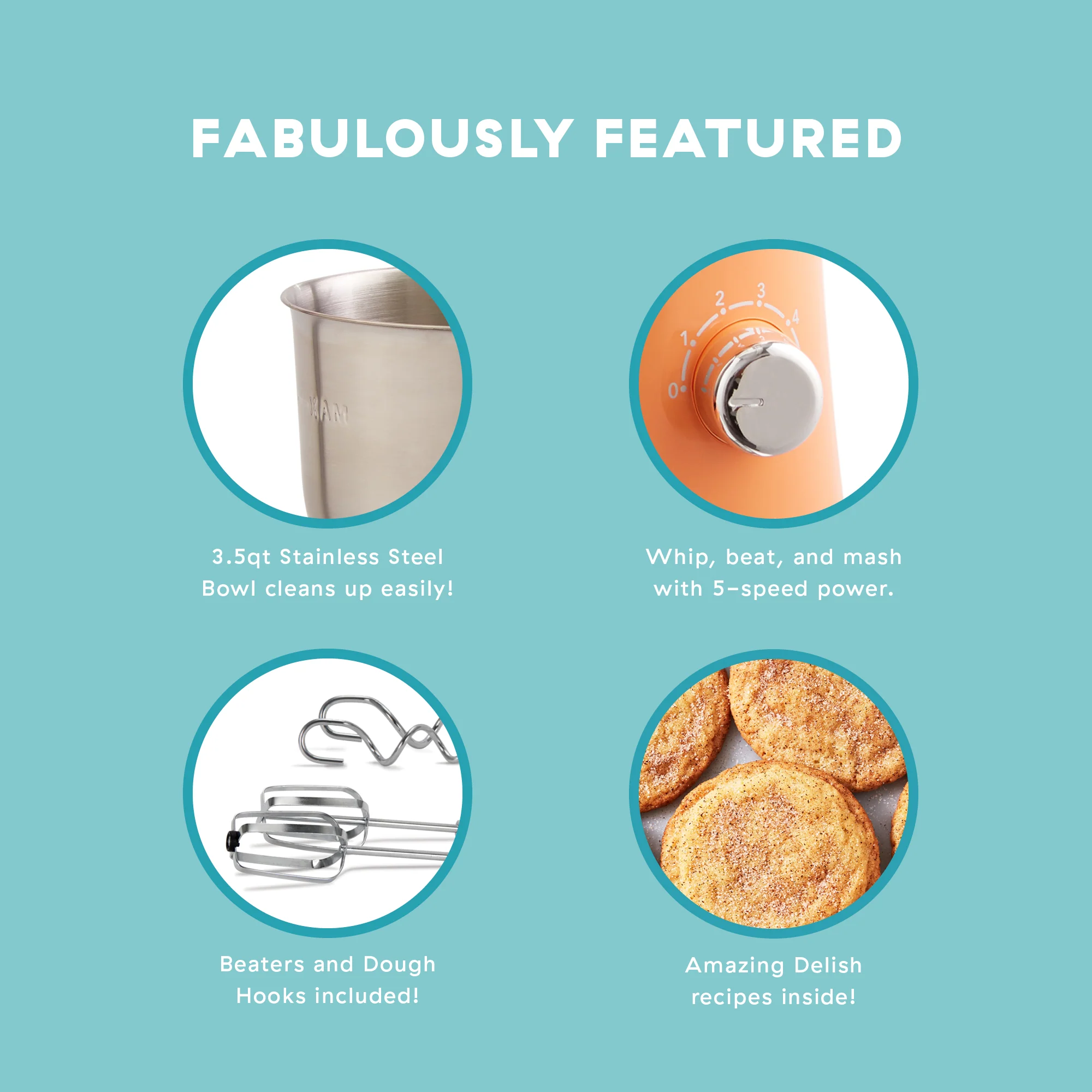 Delish by Dash Stand Mixer - Image 24