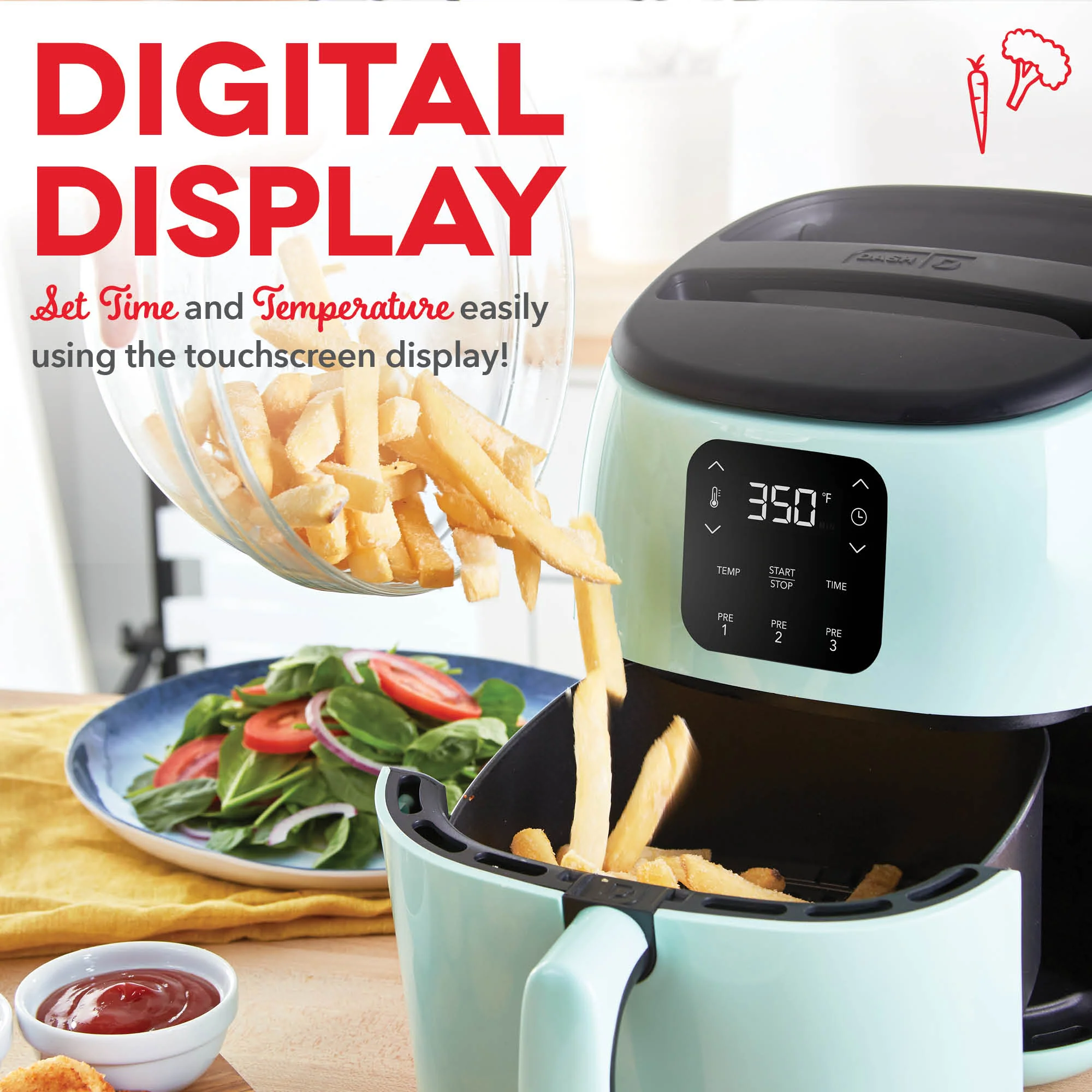 Digital Tasti-Crisp™ Air Fryer 2.6QT - Image 3