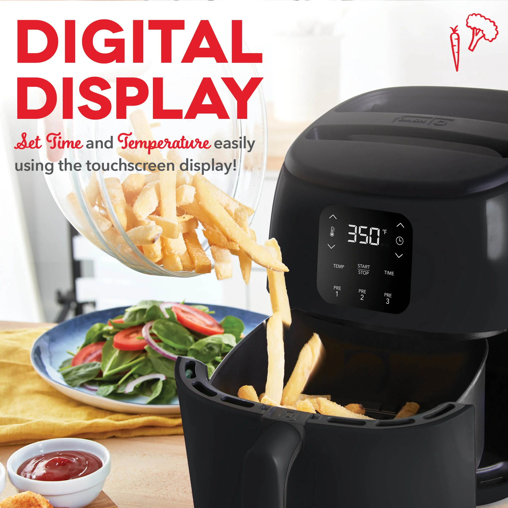 Digital Tasti-Crisp™ Air Fryer 2.6QT - Image 8