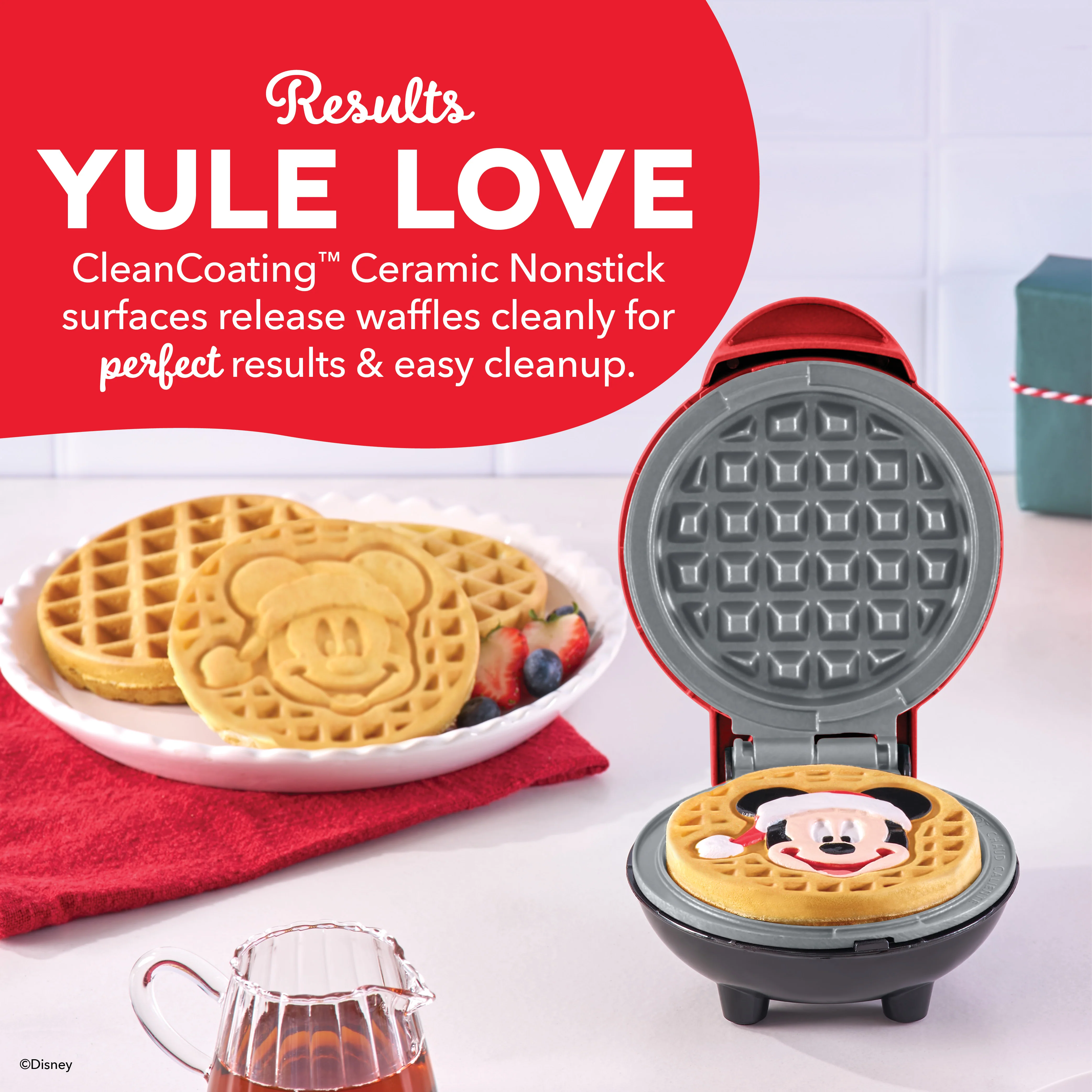 Mickey Mouse Santa Mini Waffle Maker - Image 3