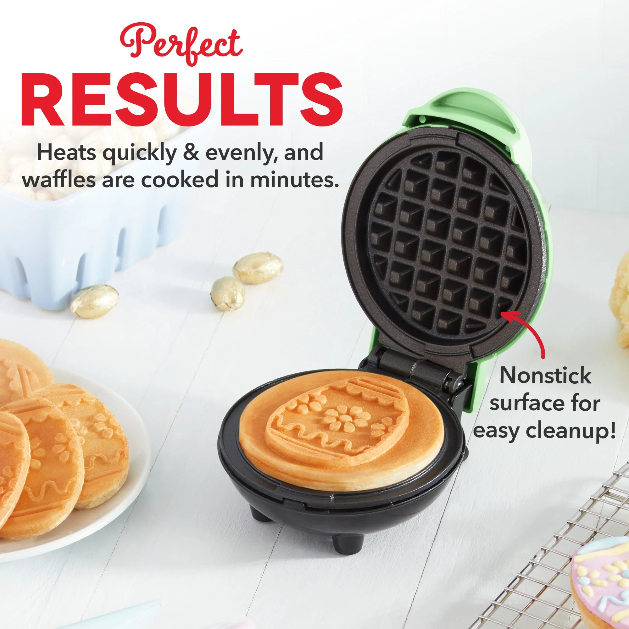 Easter Egg Mini Waffle Maker - Image 3
