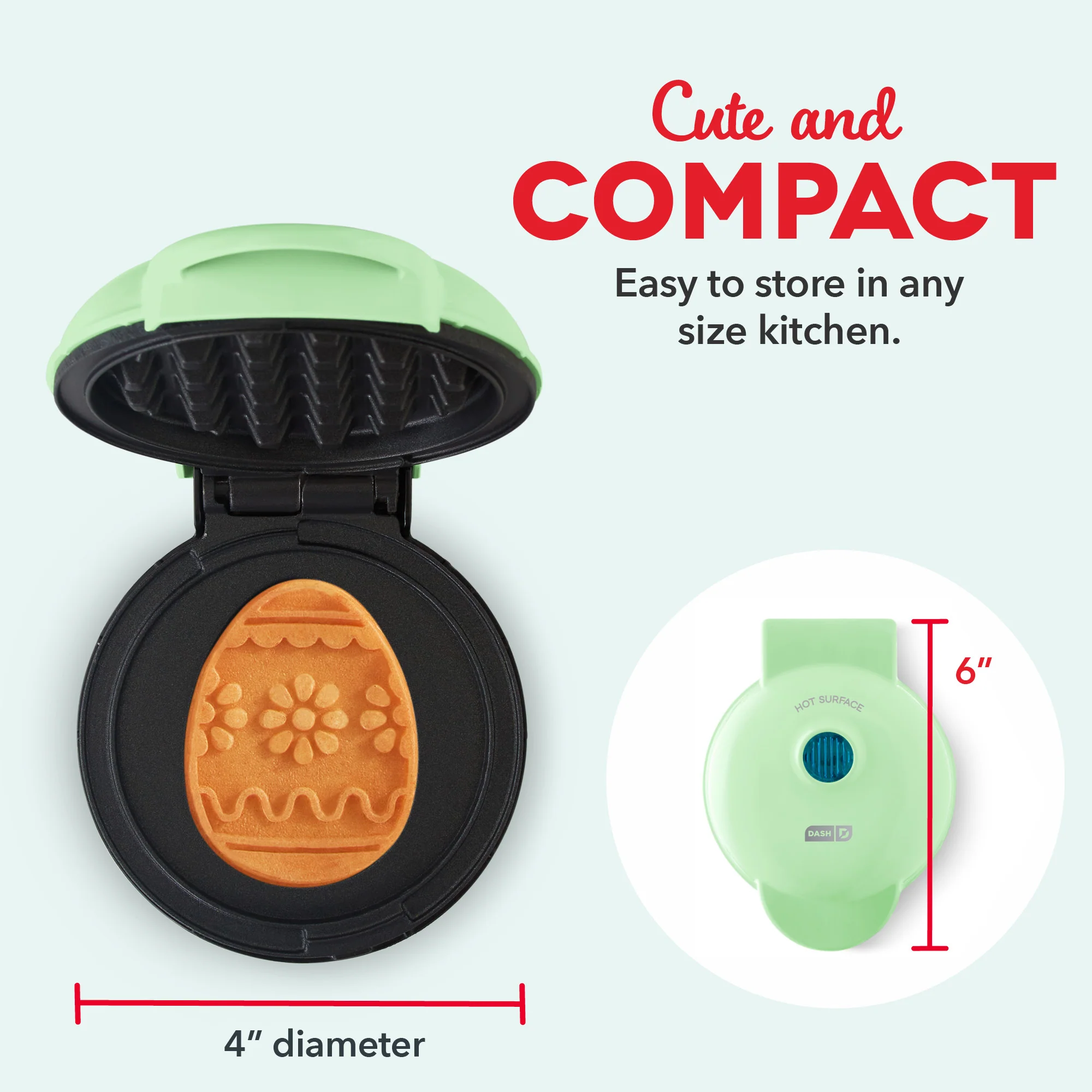 Easter Egg Mini Waffle Maker - Image 4