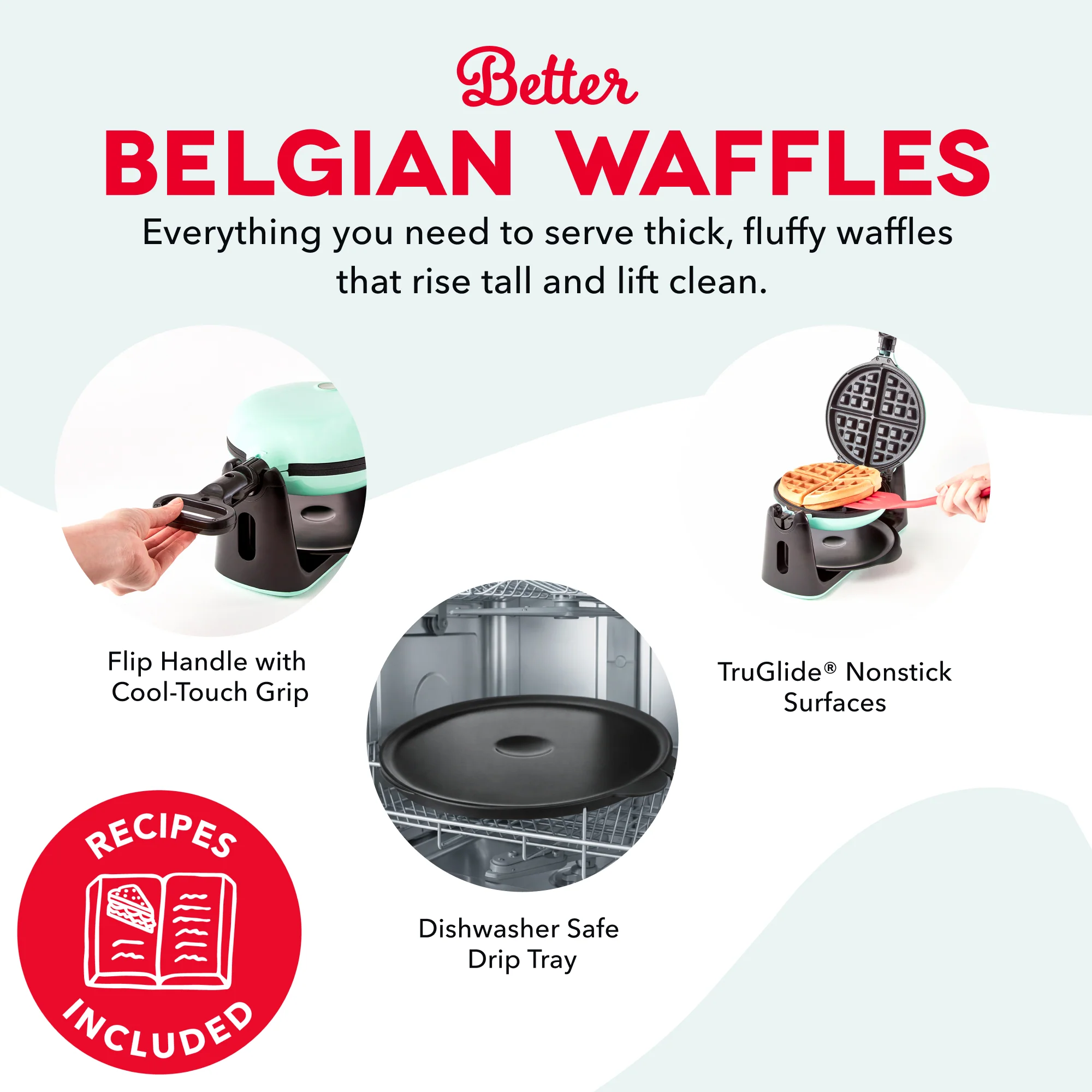 Flip Belgian Waffle Maker - Image 12