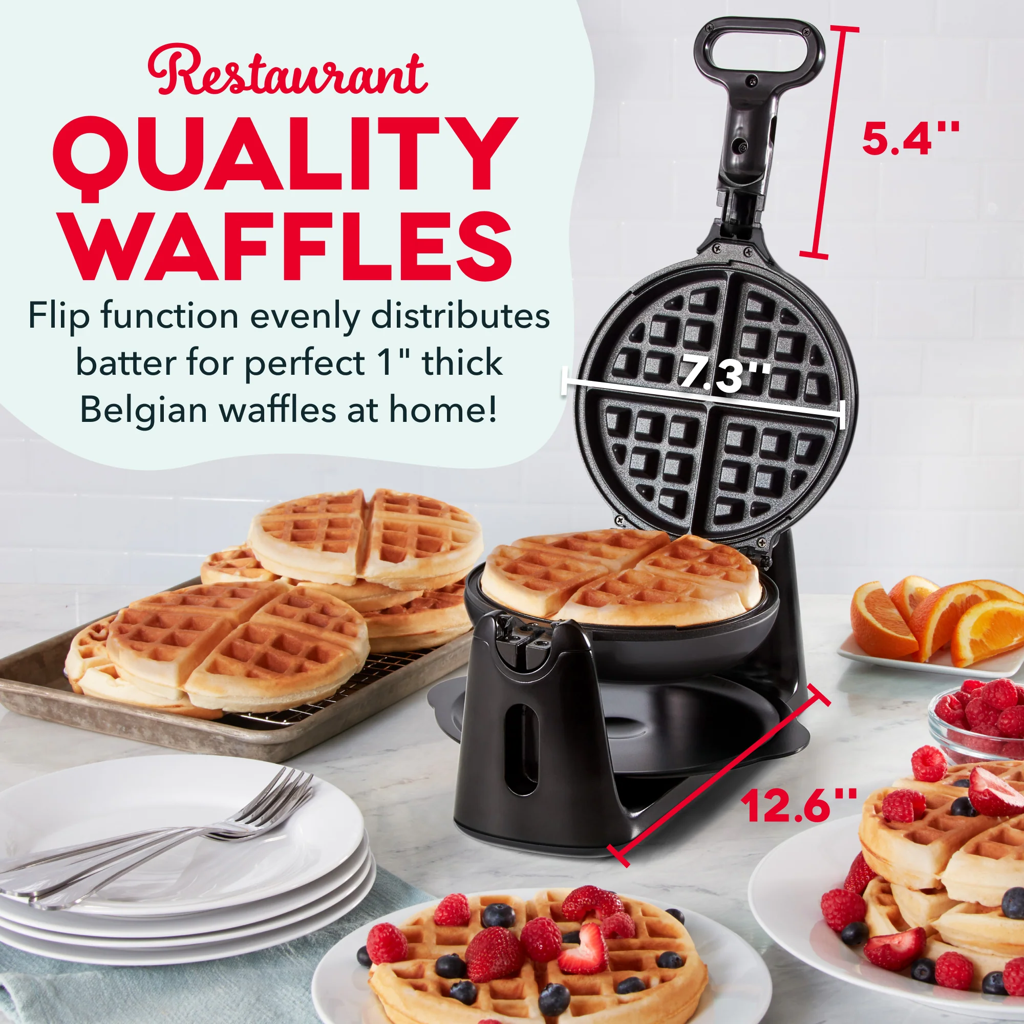 Flip Belgian Waffle Maker - Image 16