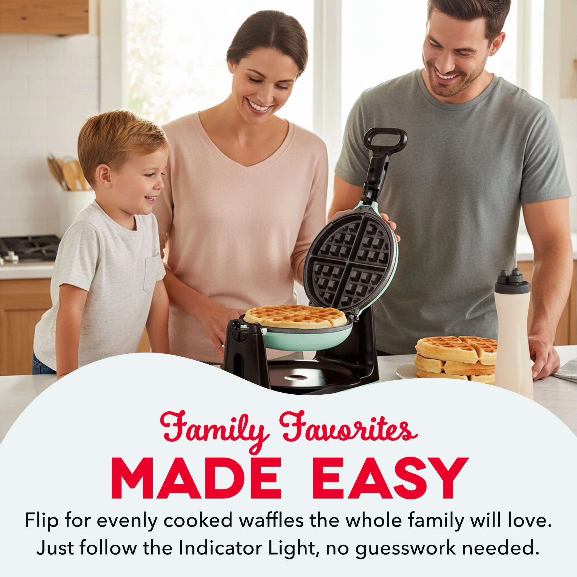Flip Belgian Waffle Maker - Image 3