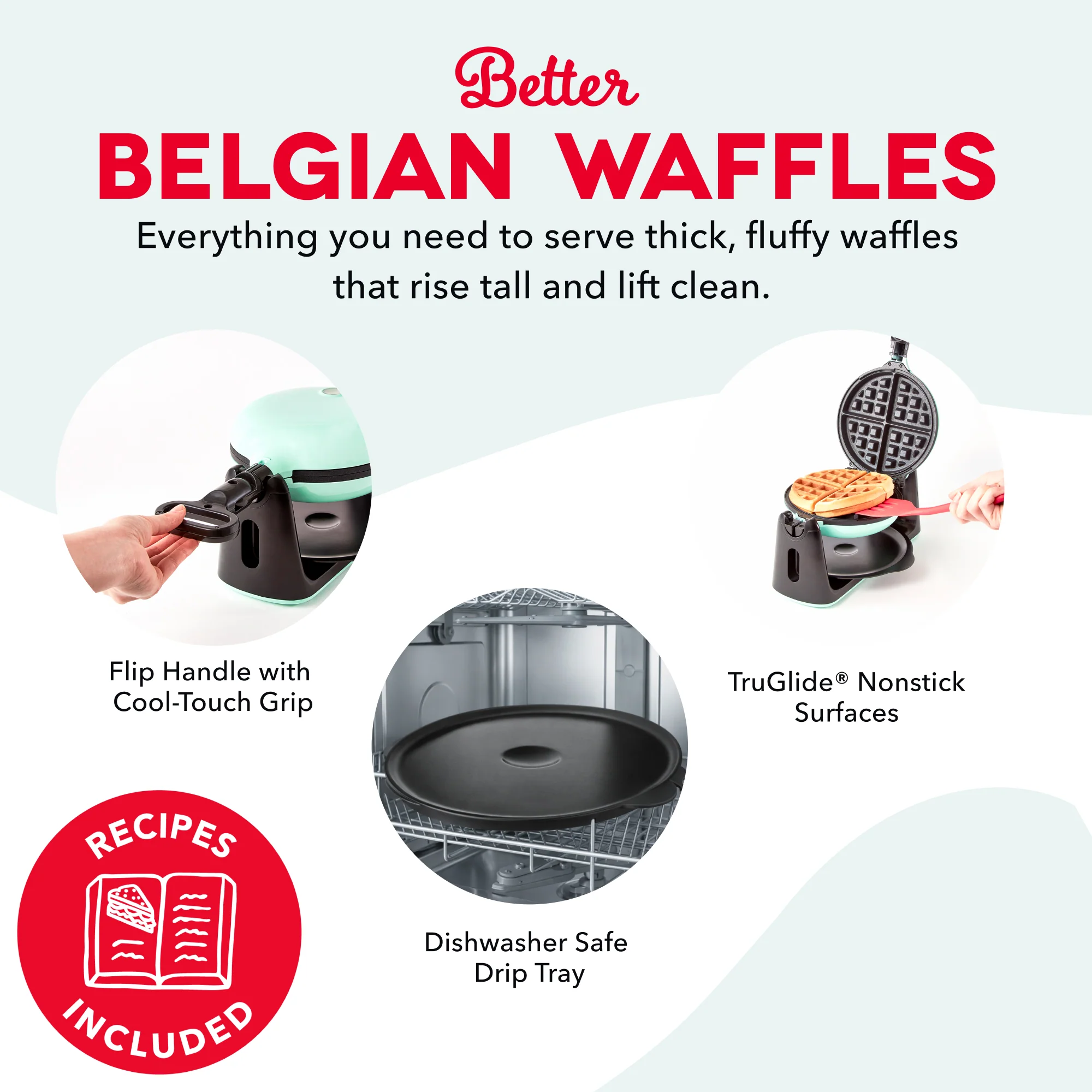 Flip Belgian Waffle Maker - Image 5