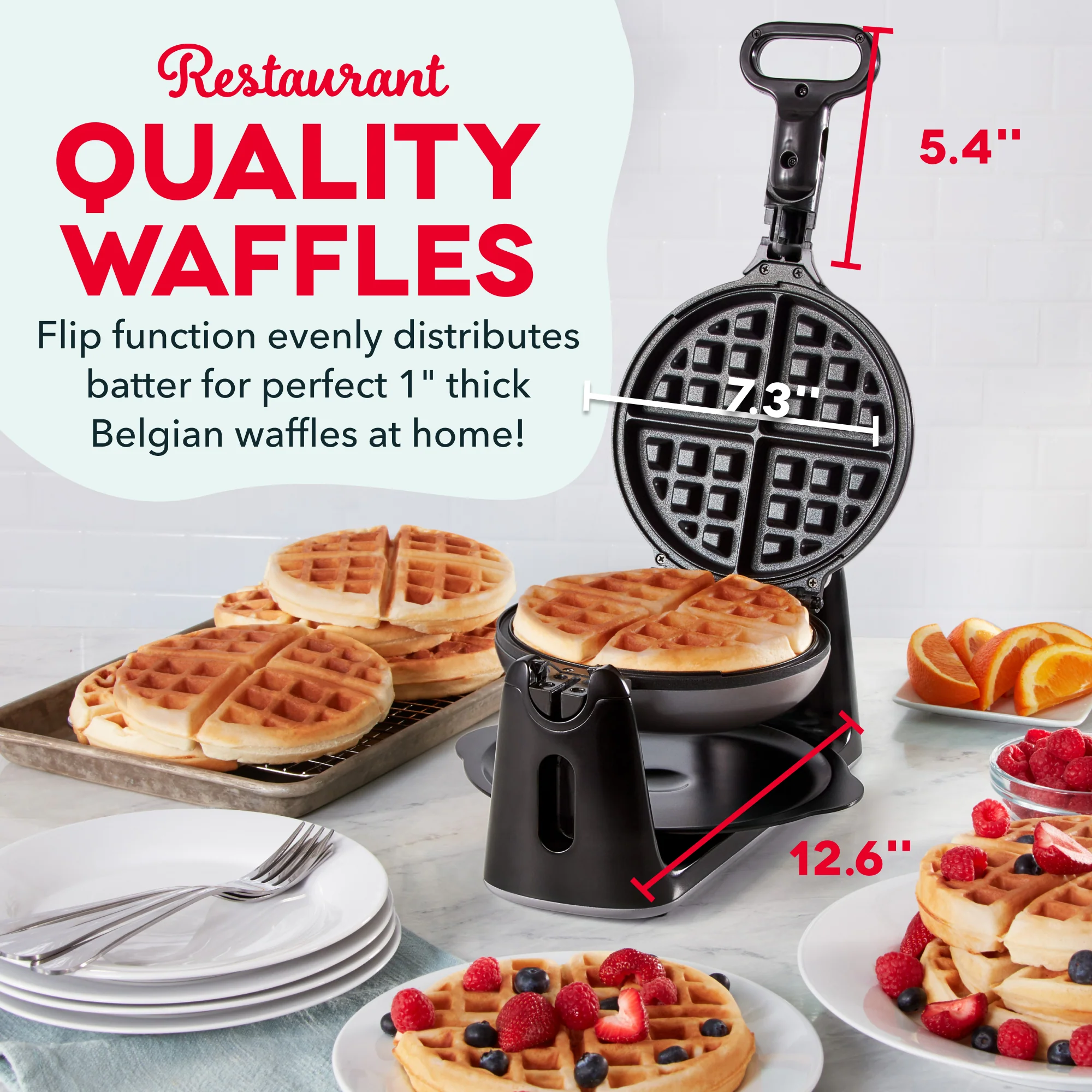 Flip Belgian Waffle Maker - Image 9