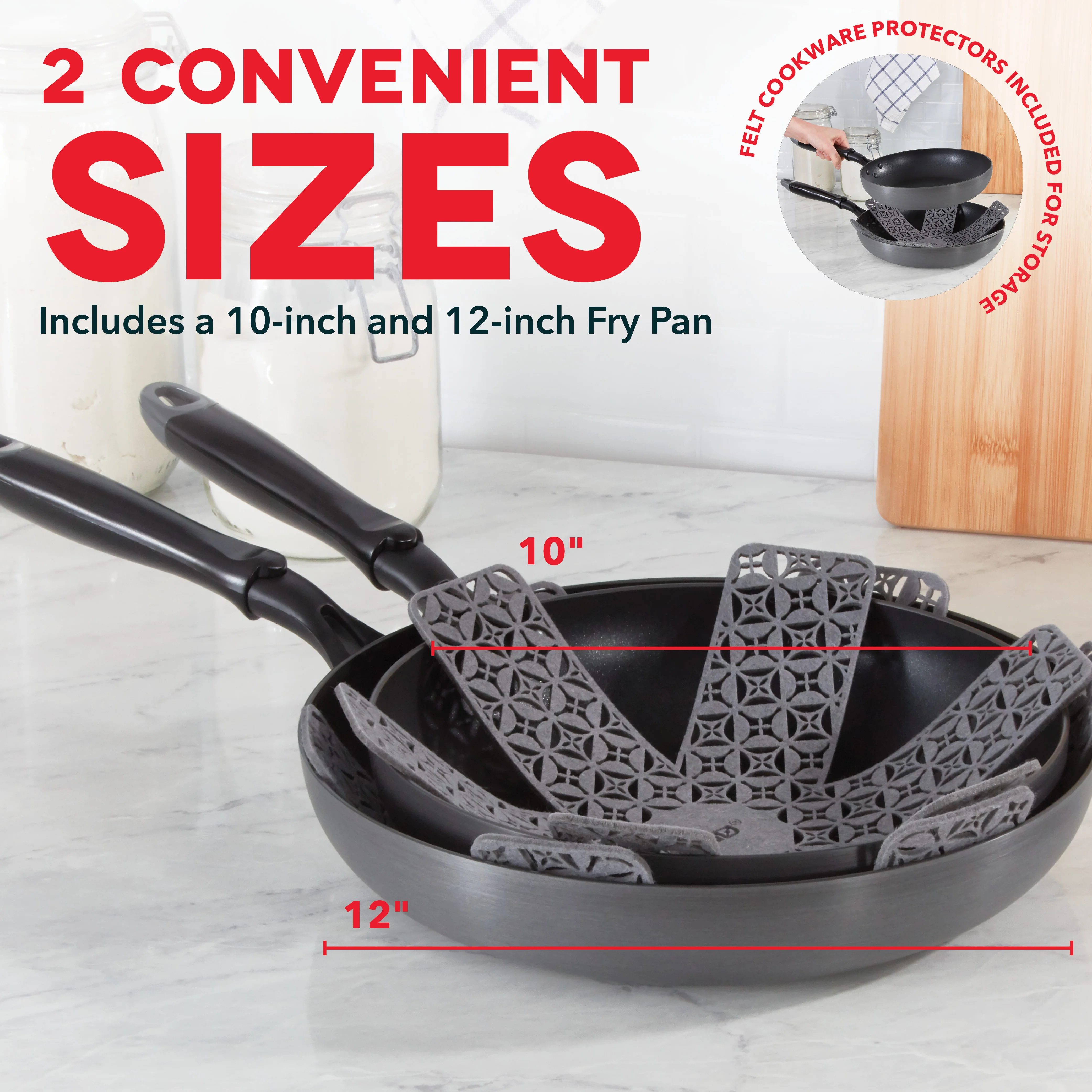 Hard Anodized 2pc Fry Pan Set - Image 14