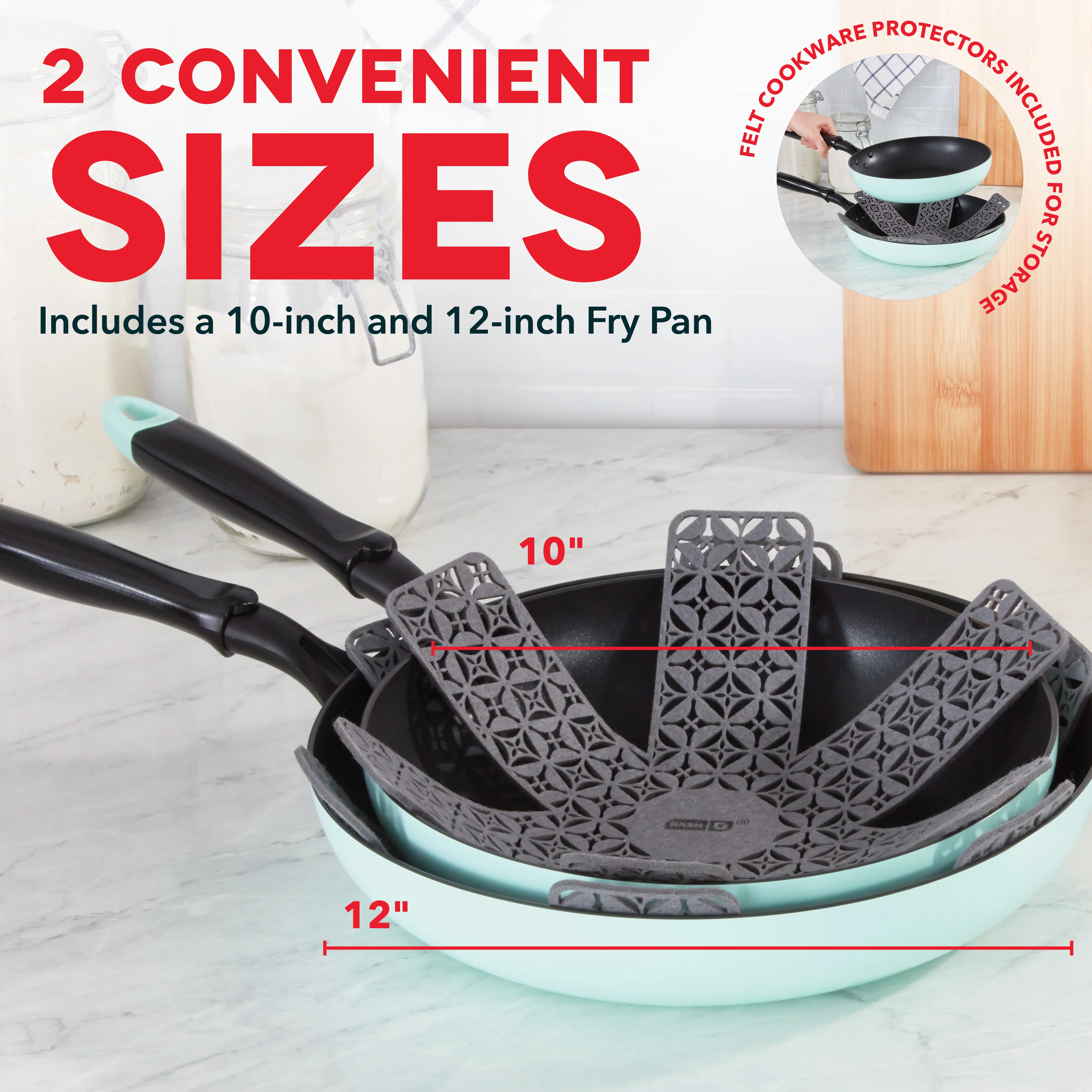 Hard Anodized 2pc Fry Pan Set - Image 7