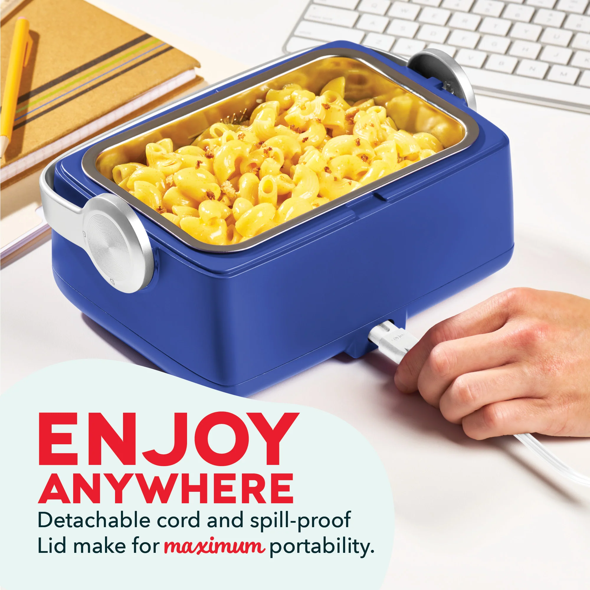 Hot2Go™ Electric Lunchbox (30 Ounce + Utensils) - Image 11