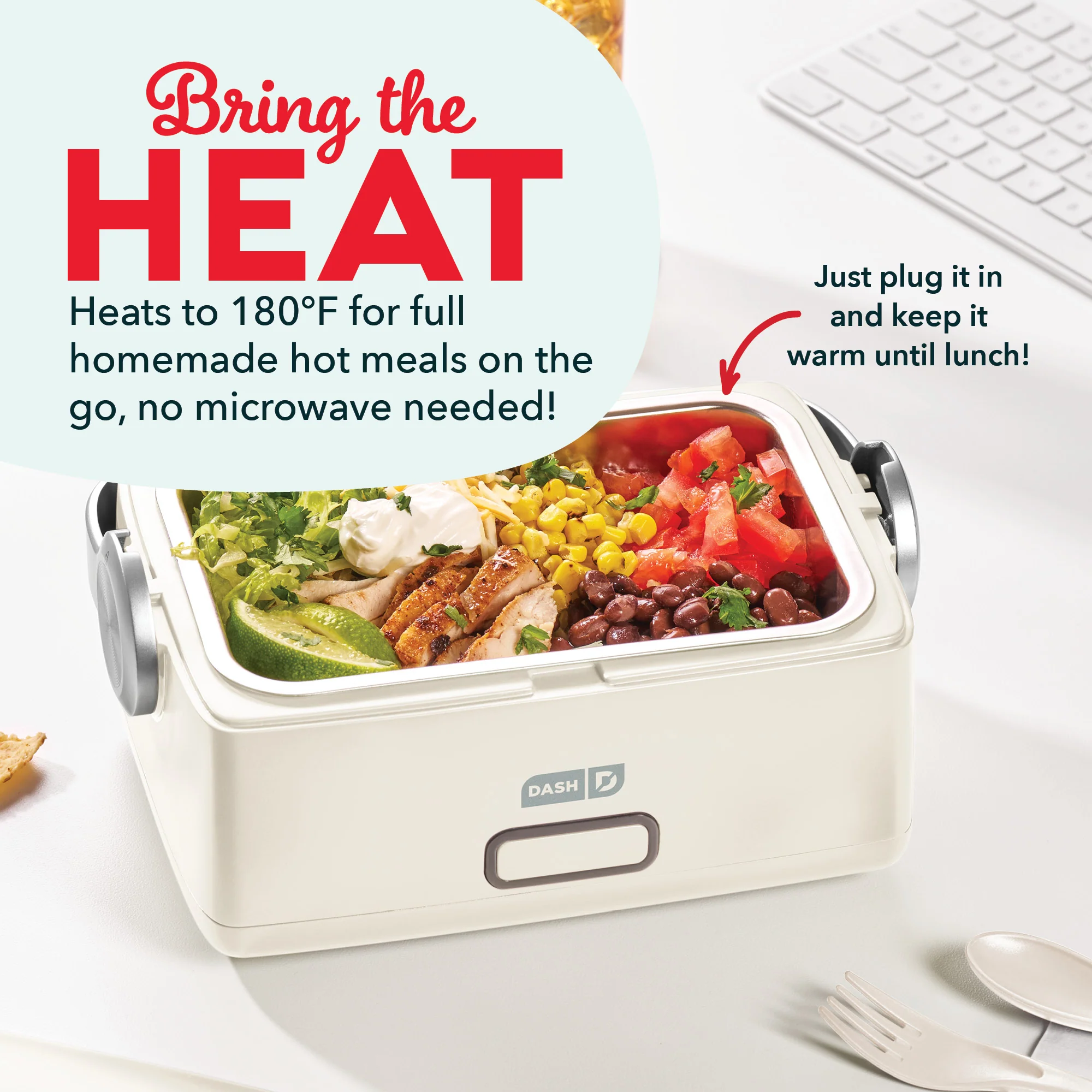 Hot2Go™ Electric Lunchbox (30 Ounce + Utensils) - Image 14