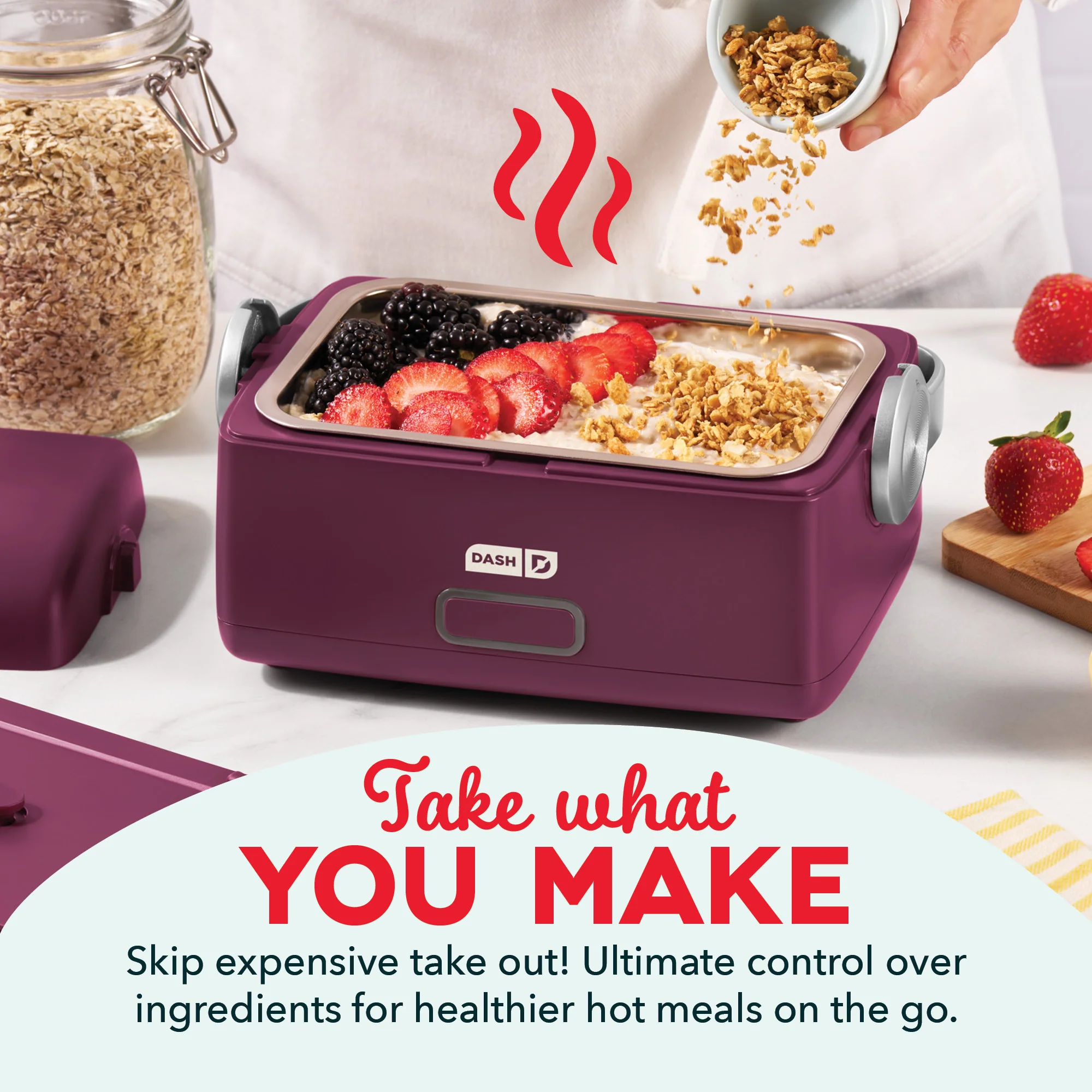 Hot2Go™ Electric Lunchbox (30 Ounce + Utensils) - Image 3