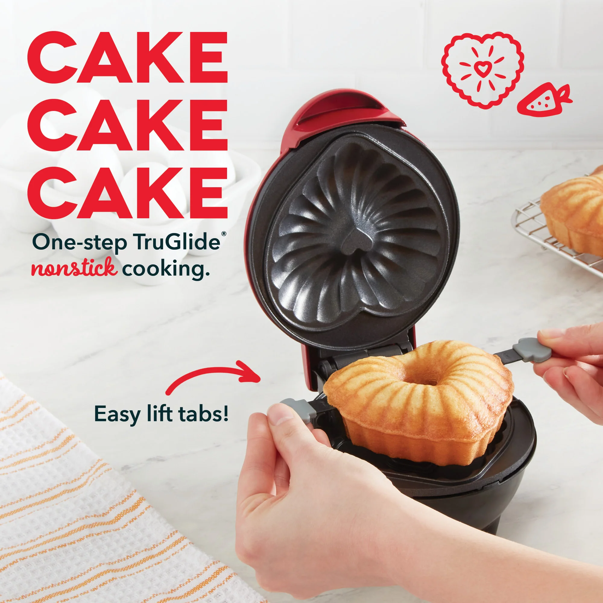 Mini Heart Bundt® Cake Maker - Image 3