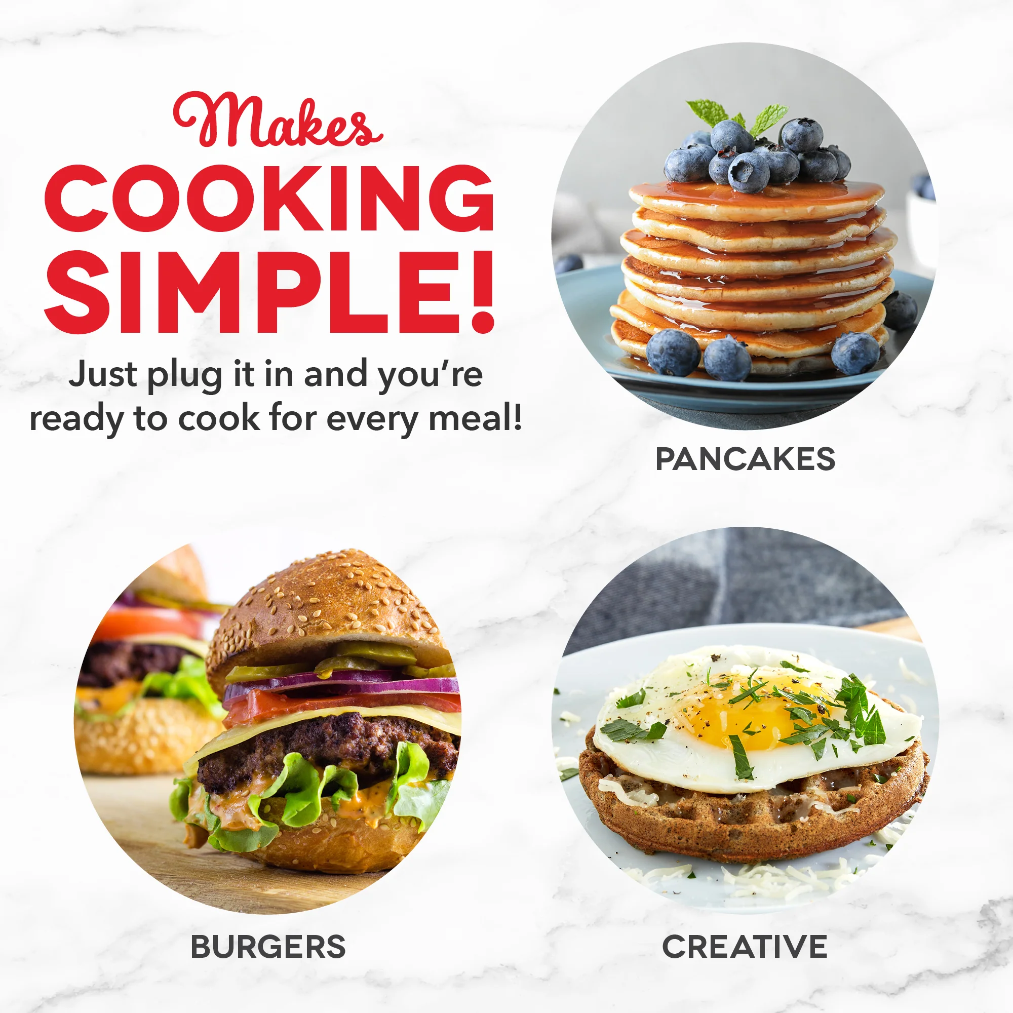 Mini Maker Waffle and Griddle 2-Pack - Image 6