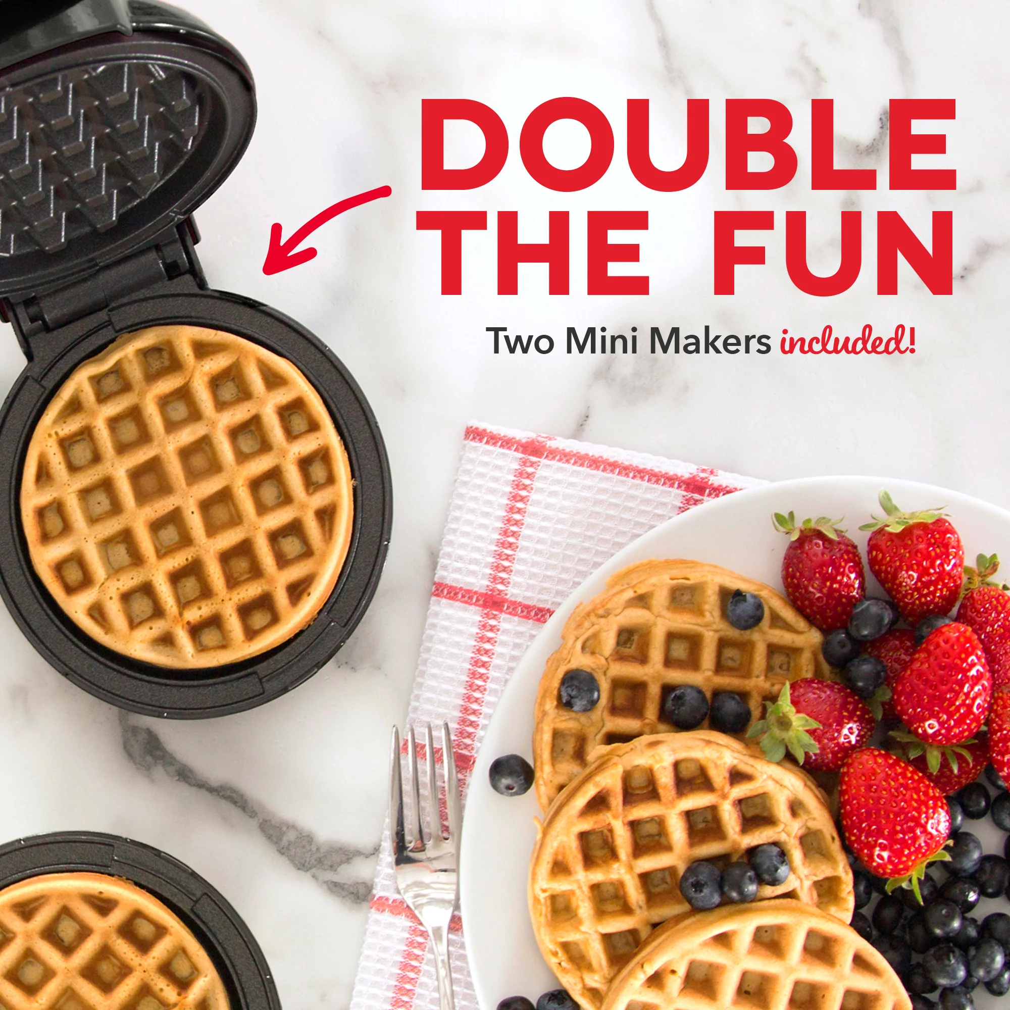 Mini Waffle Maker 2-Packs - Image 14