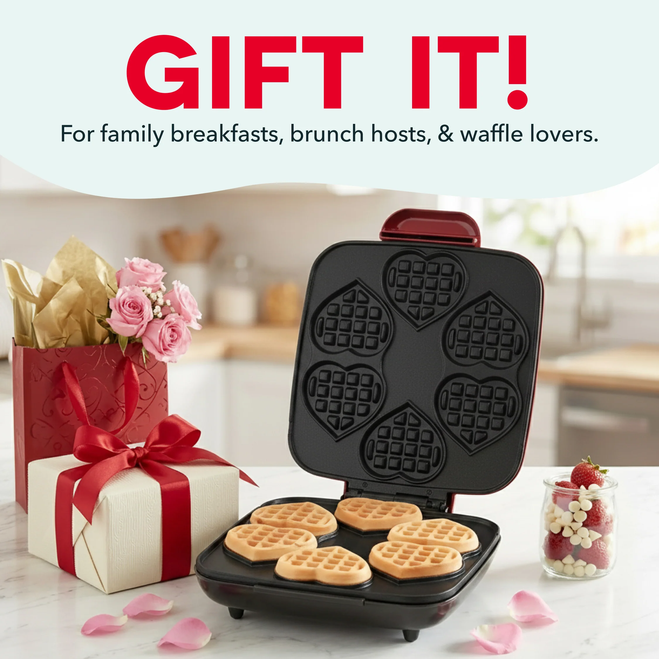 Multi Mini Heart Waffle Maker - Image 7