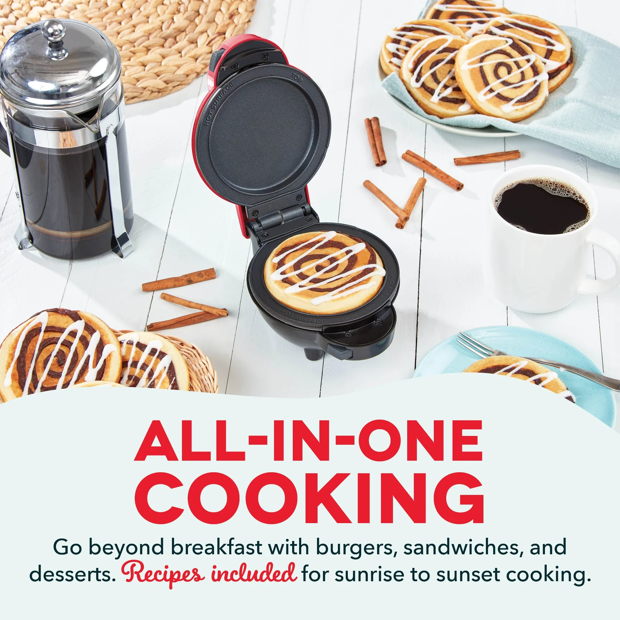 MultiMaker® Mini System with Removable Plates: Waffle & Griddle - Image 11