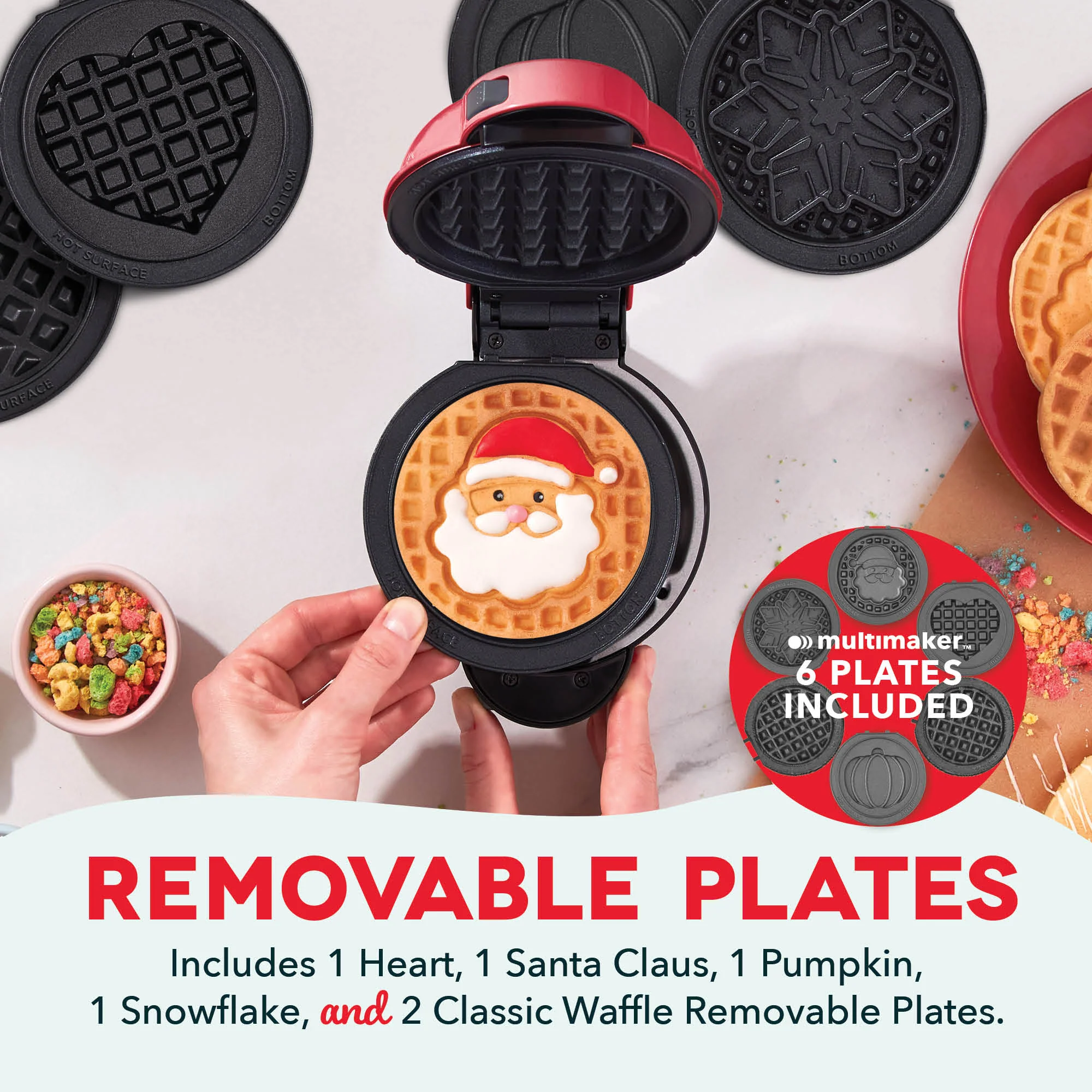 MultiMaker® Mini System with Removable Plates: Waffle & Griddle - Image 15