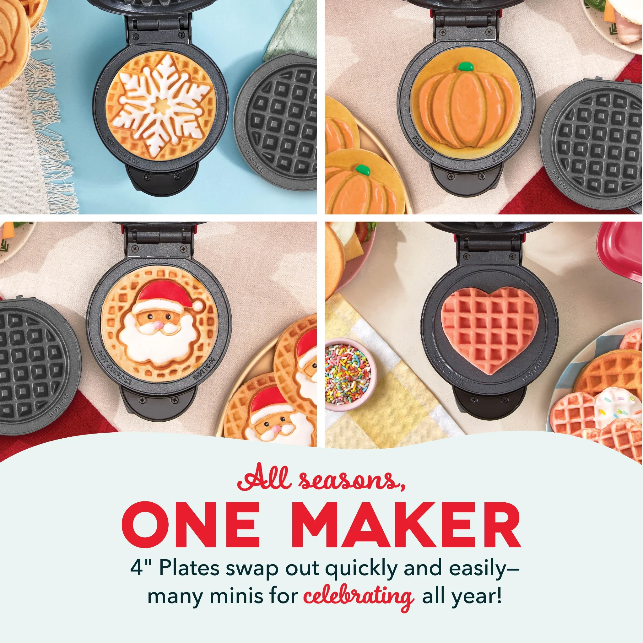 MultiMaker® Mini System with Removable Plates: Waffle & Griddle - Image 16