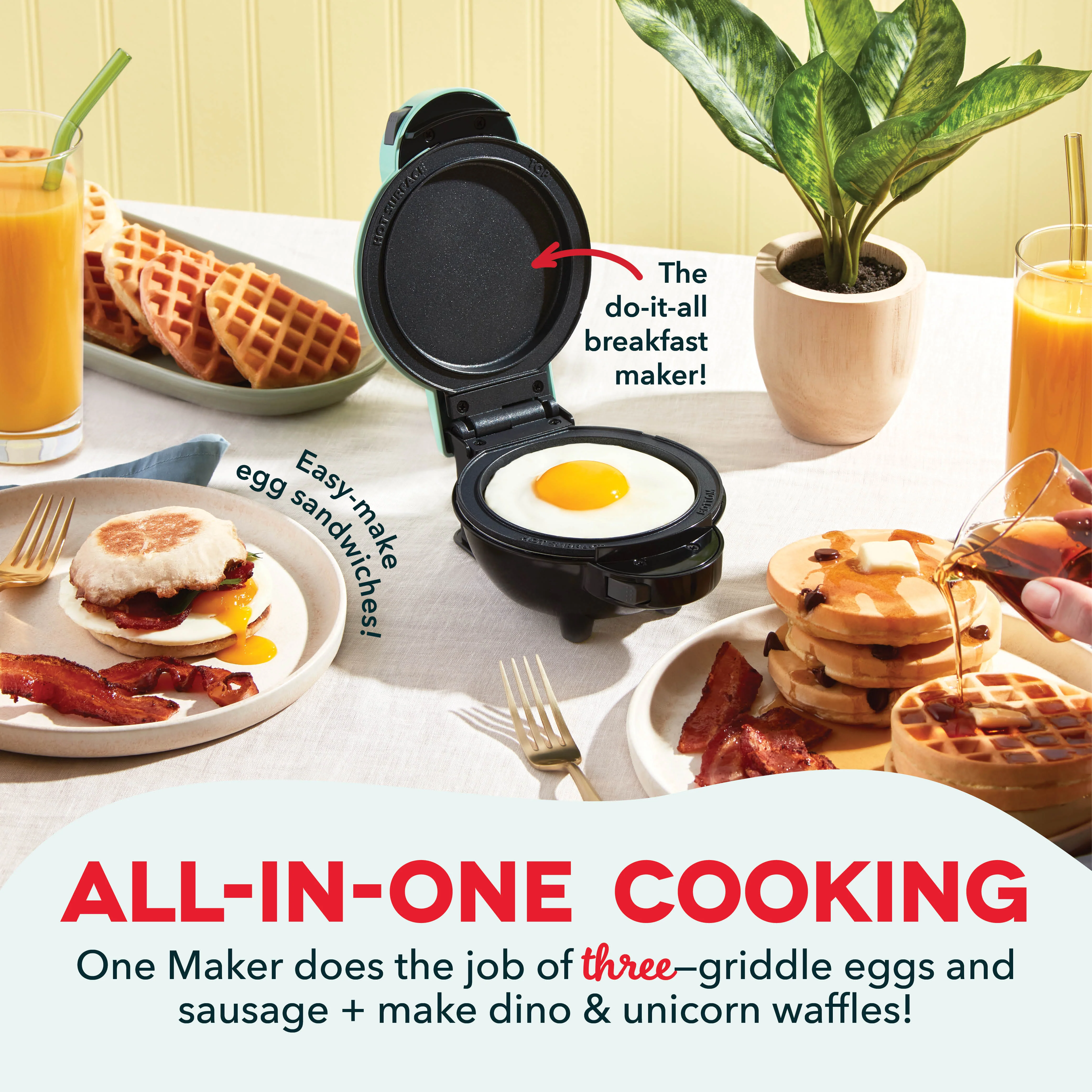 MultiMaker® Mini System with Removable Plates: Waffle & Griddle - Image 23