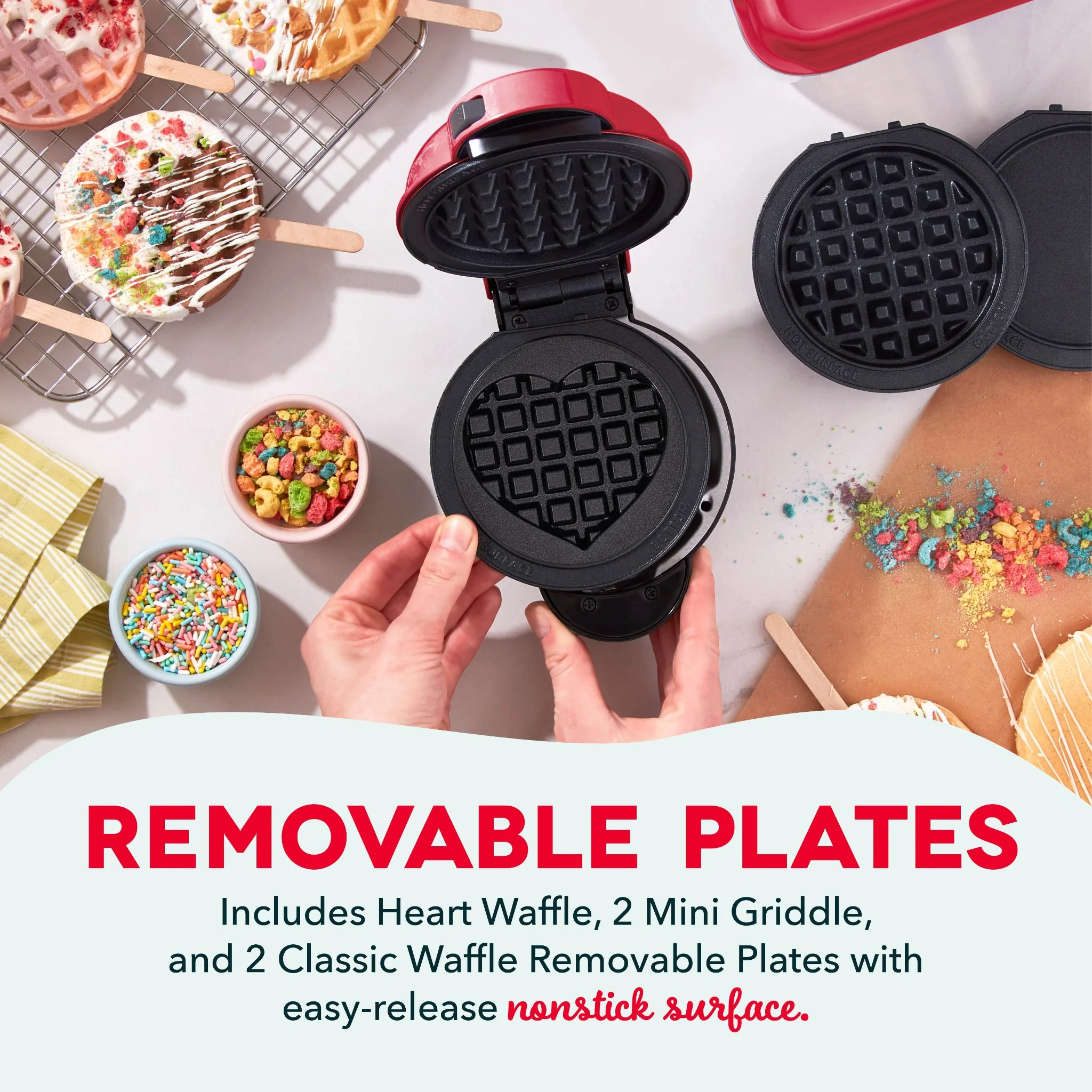 MultiMaker® Mini System with Removable Plates: Waffle & Griddle - Image 8