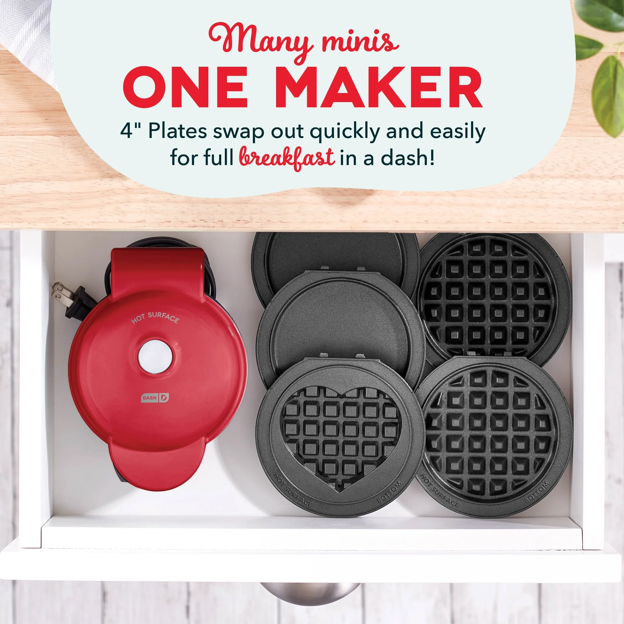 MultiMaker® Mini System with Removable Plates: Waffle & Griddle - Image 9