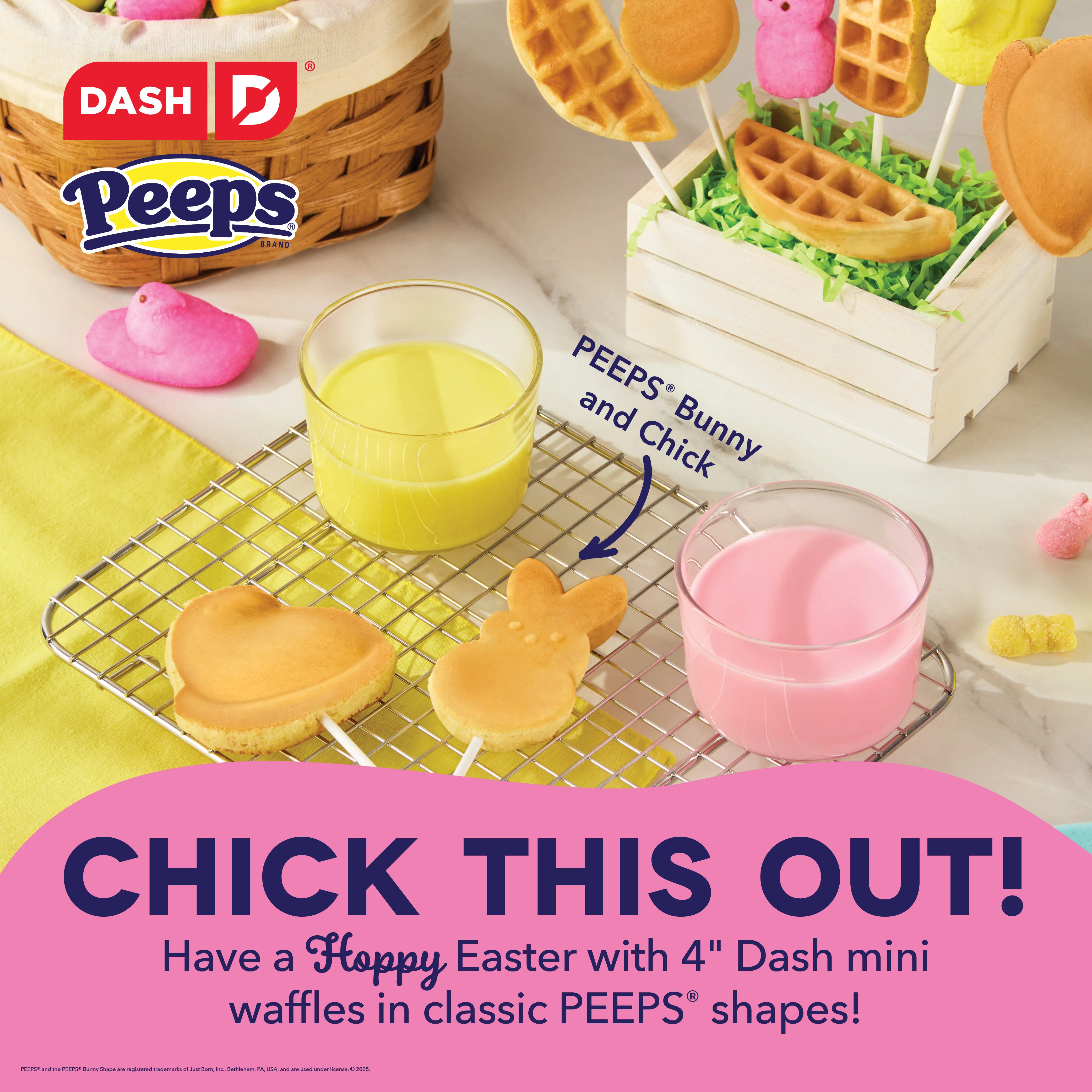 PEEPS® x Dash Bunny Mini Waffle Maker - Image 2