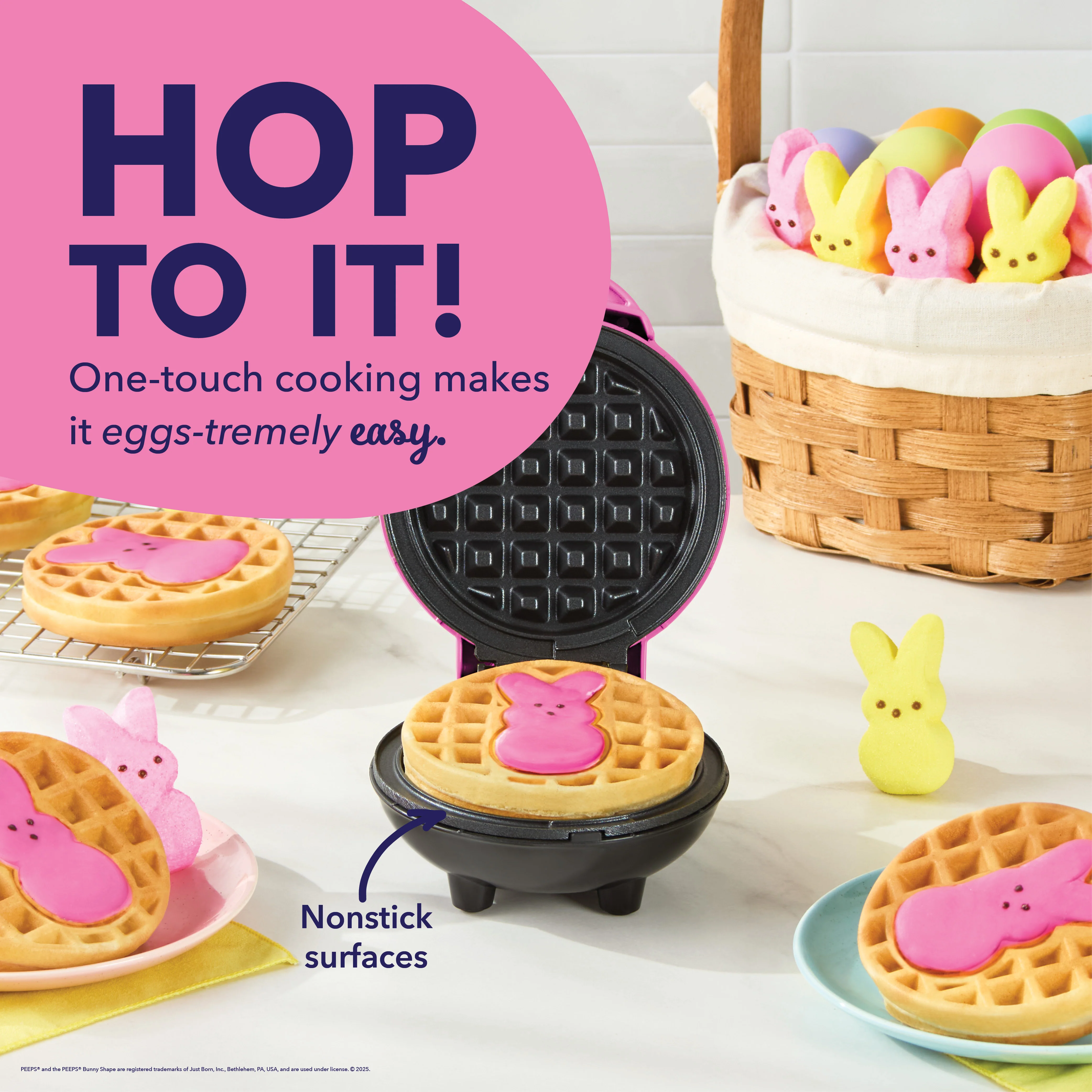 PEEPS® x Dash Bunny Mini Waffle Maker - Image 4