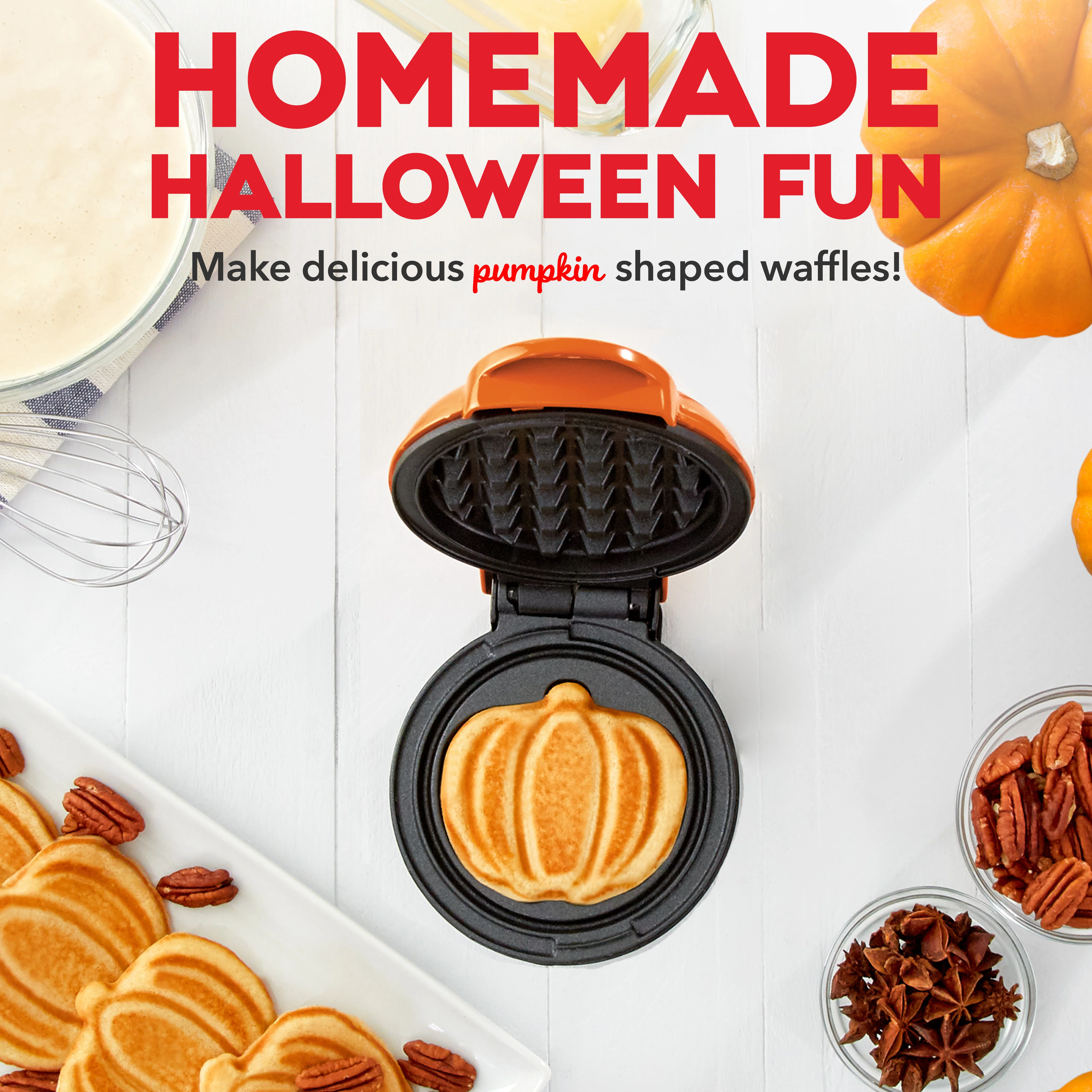 Pumpkin Mini Waffle Maker - Image 6