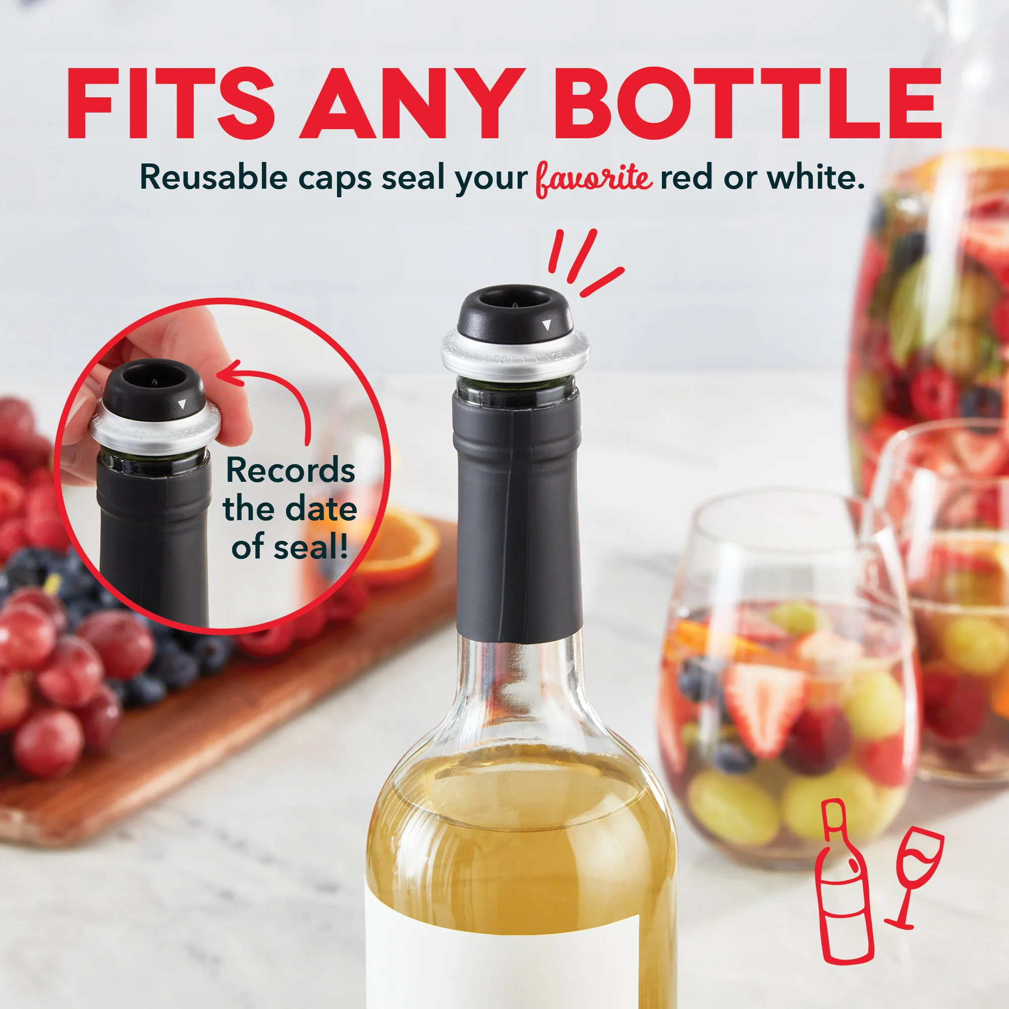 Serve & Preserve Electric Wine Set - Image 4