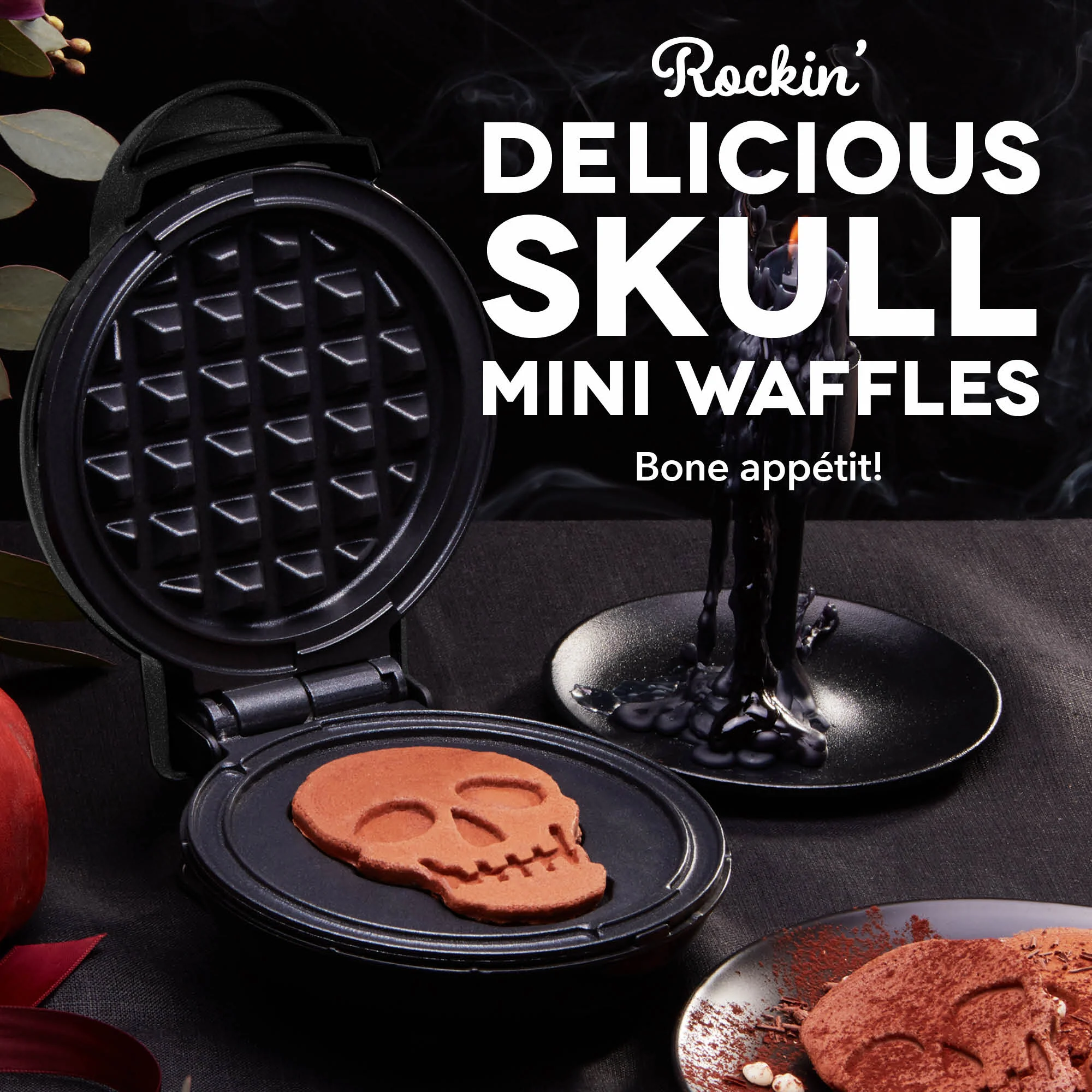 Skull Mini Waffle Maker - Image 3