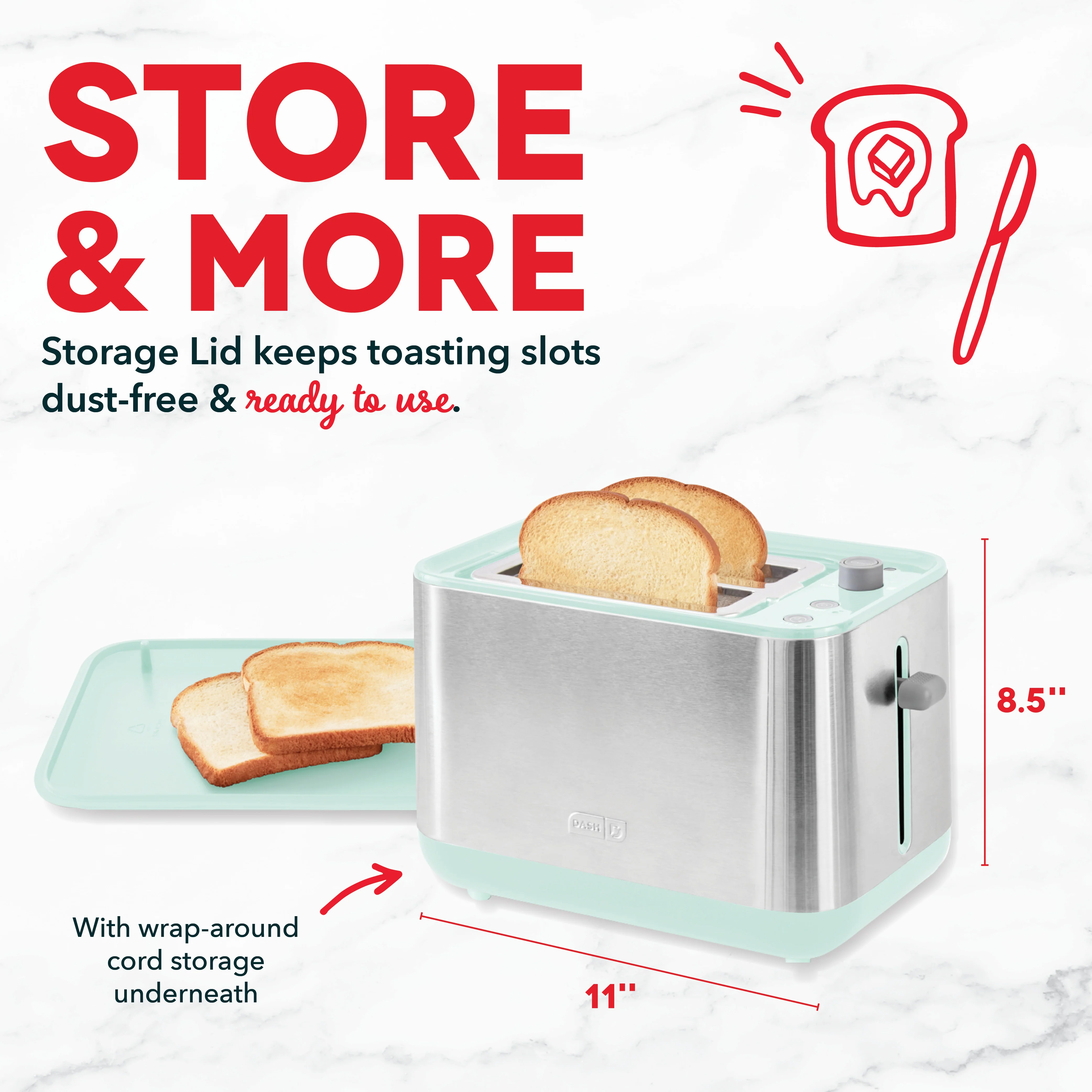 SmartStore® 2-Slice Toaster - Image 5