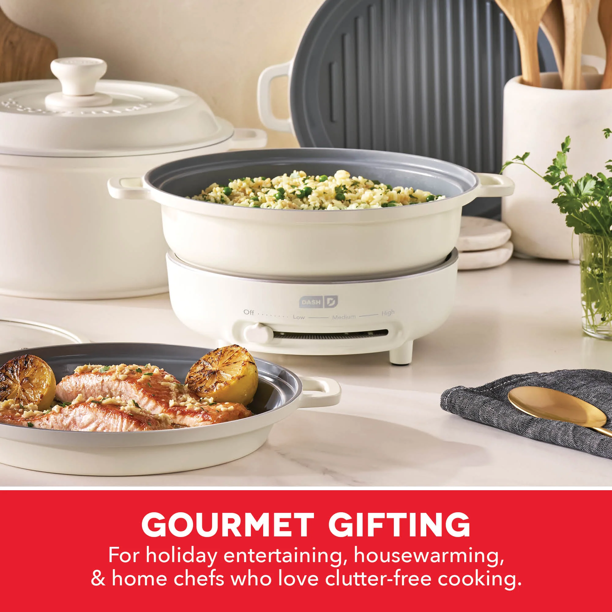 Stacks Ceramic Cookware Set with Electric Burner - Image 10