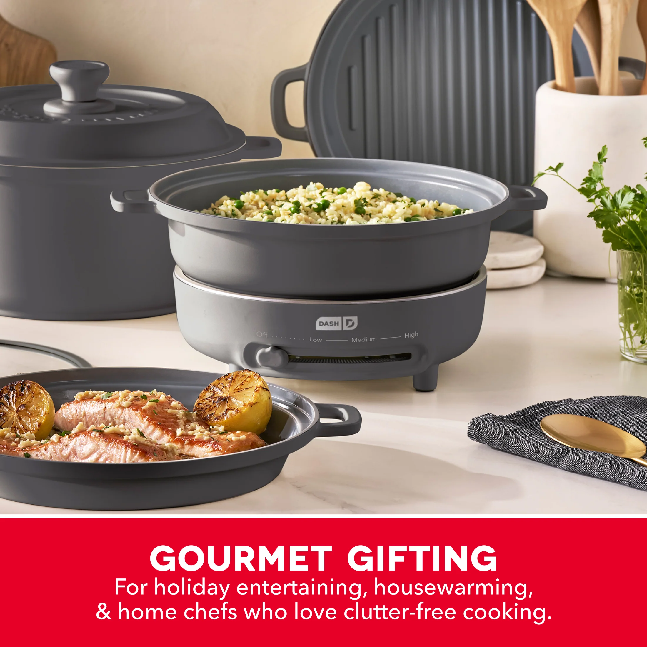 Stacks Ceramic Cookware Set with Electric Burner - Image 24