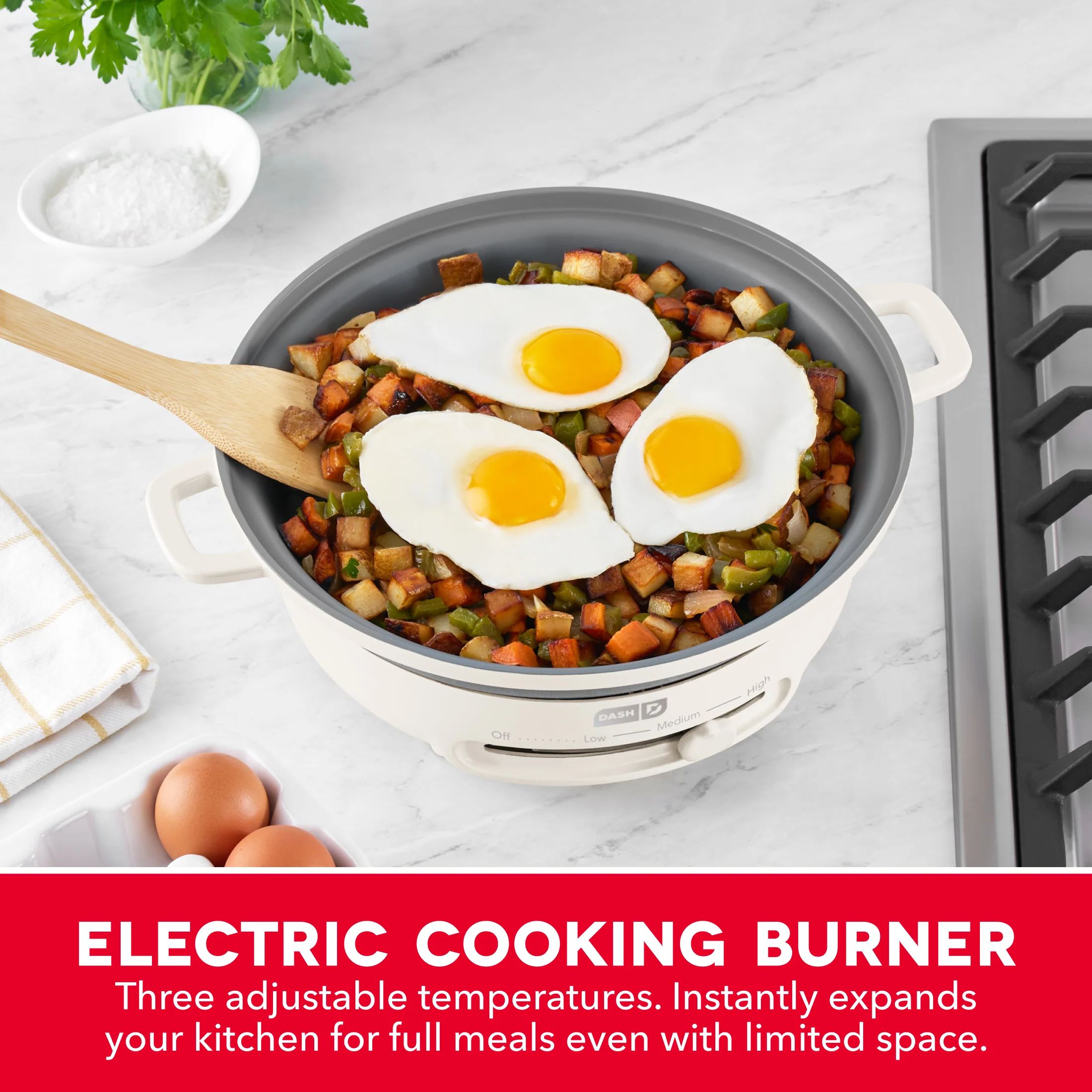 Stacks Ceramic Cookware Set with Electric Burner - Image 27