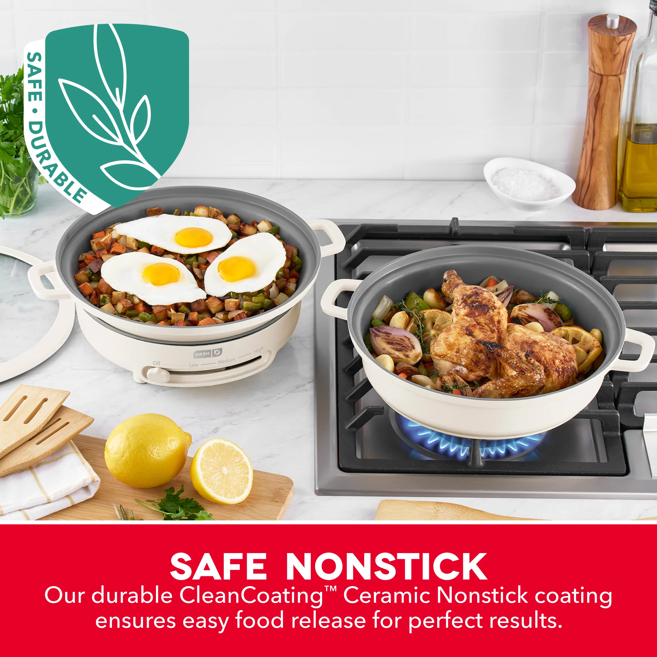 Stacks Ceramic Cookware Set with Electric Burner - Image 29