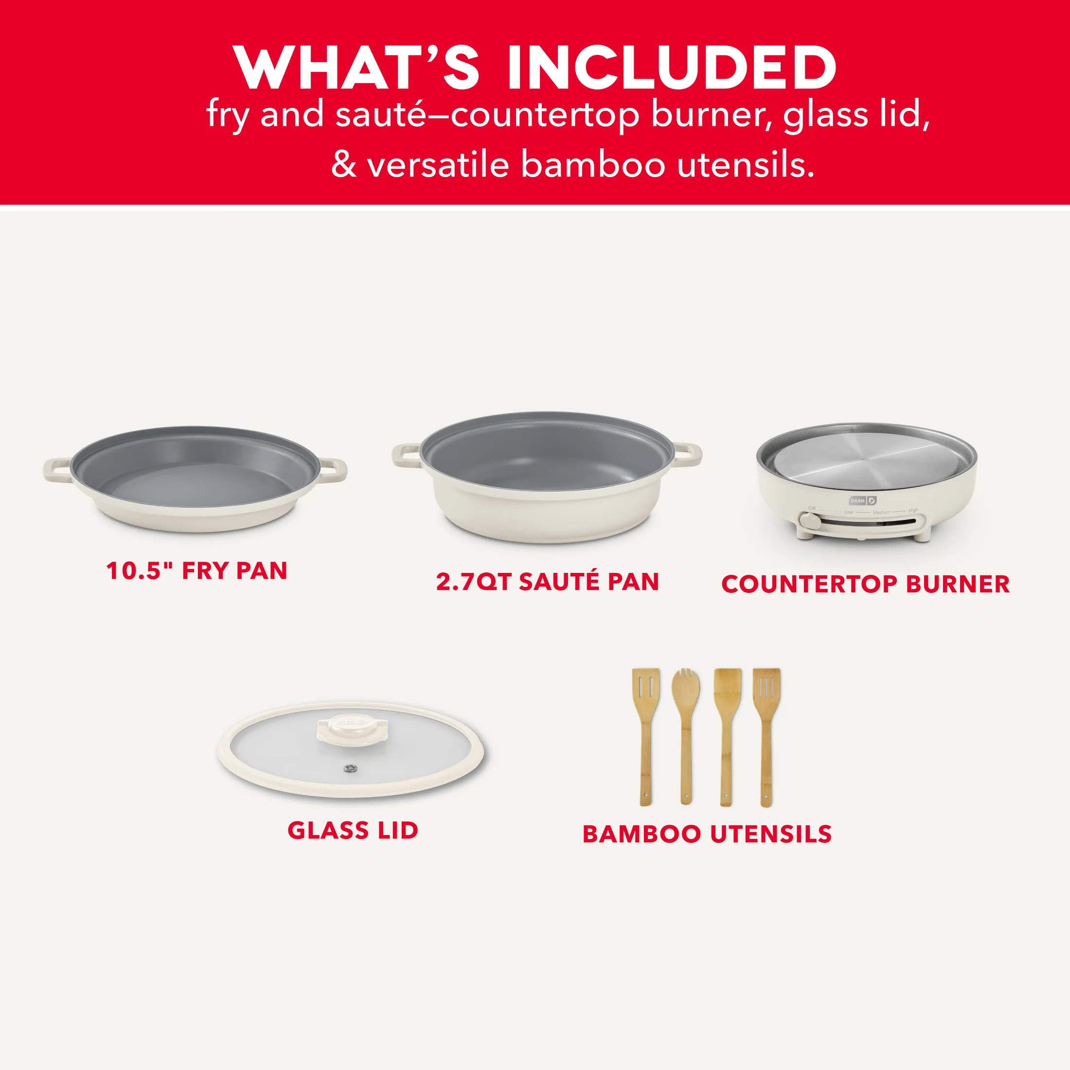 Stacks Ceramic Cookware Set with Electric Burner - Image 32